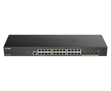 D-Link DGS-1250-28X 28-Port 10G Smart Managed Switch - High-Speed Network Switch for Business & Data Centers - Ideal for Office Networking, Server Connectivity & Enterprise IT Infrastructure