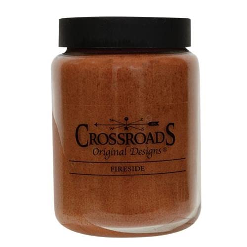Crossroads Classic Candle 26 Oz - Fireside Scented Soy Wax Candle for Home, Relaxation & Romantic Ambiance | Long-Lasting Fragrance for Living Room, Bedroom & Bathroom