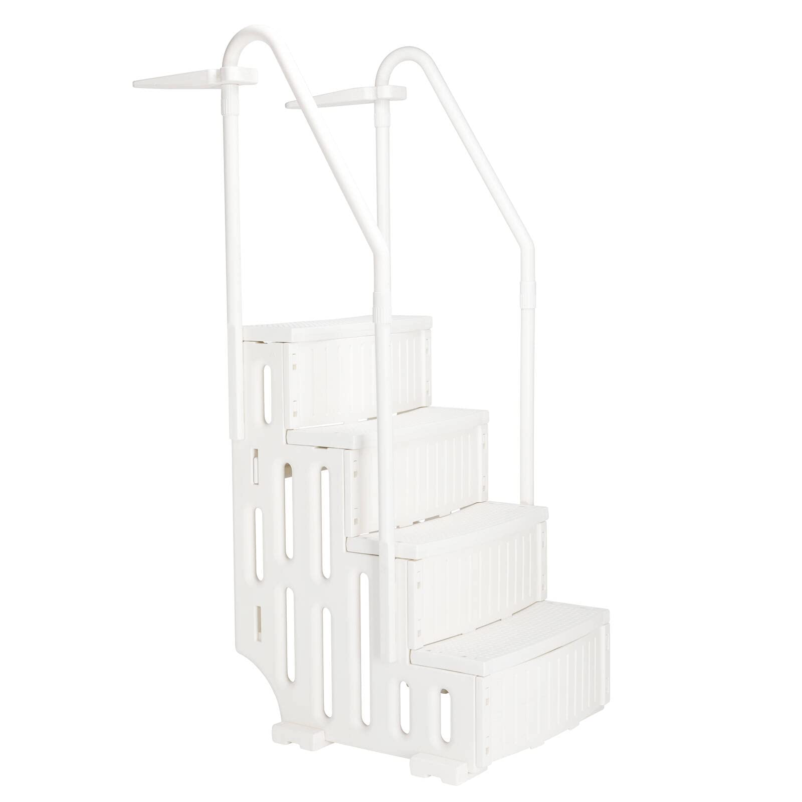 4-Step In-Pool Ladder with Handrails - Safe Entry System for Above Ground Swimming Pools | Durable & Non-Slip Design for Easy Pool Access & Exit | Perfect for Backyard, Inground, and Family Swimming Pools