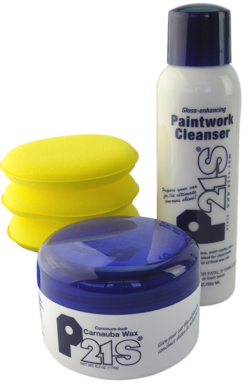 P21S Concours Carnauba Wax & Paintwork Cleanser Kit - Premium Gloss Enhancer for Cars, Motorcycles & Boats - Ultimate Shine & Protection for Showroom Finish