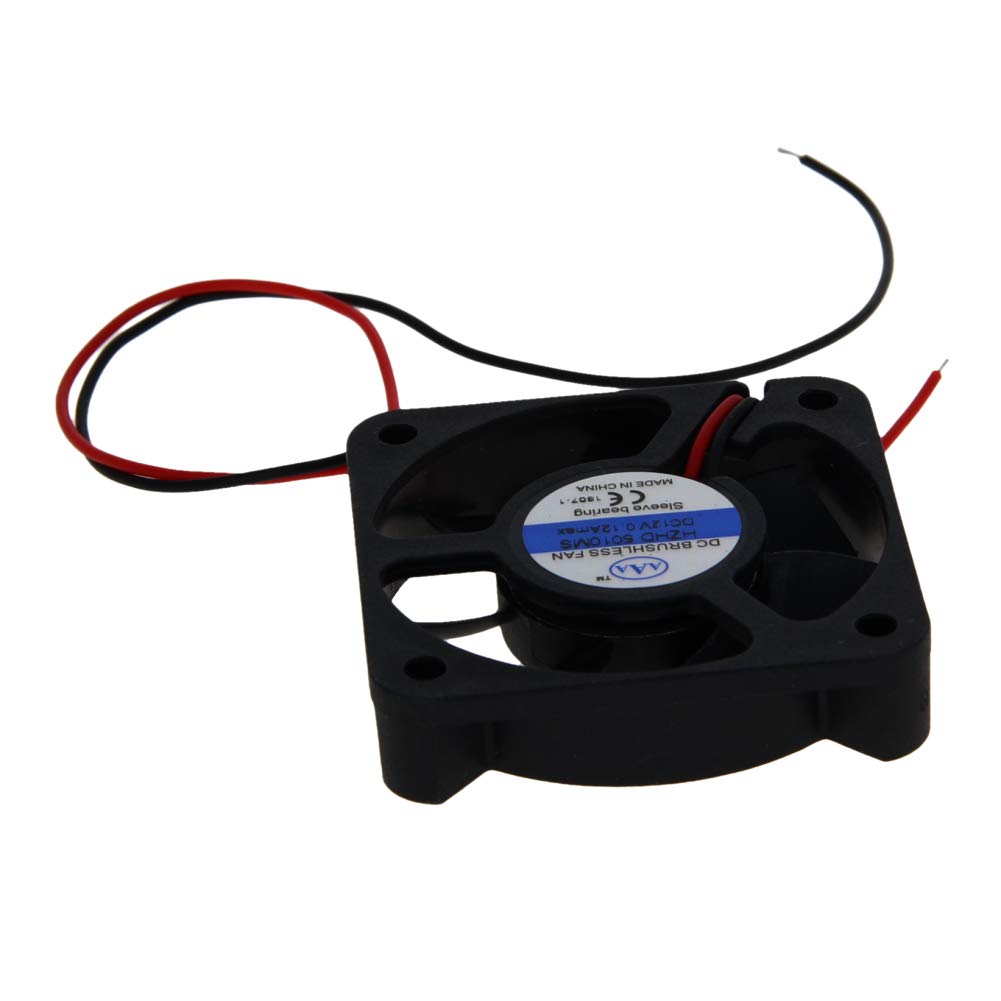 Aicosineg 50x50x10mm 12V Sleeve Bearing Cooling Fan - Long Life 1.2W PC Case Fan for Computer CPU Radiator Cooler - Ideal for Gaming PCs, Servers, and Home Office Desktops