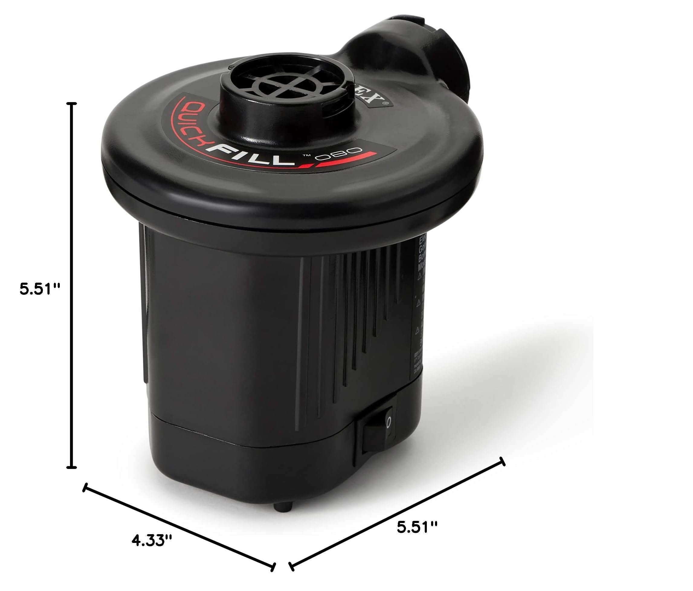 Intex Quick-Fill AC Electric Air Pump 110-120V - High Power 21.2CFM Air Flow for Inflatable Pools, Air Mattresses, Boats & Water Toys - Fast Inflation for Home, Camping & Beach Use