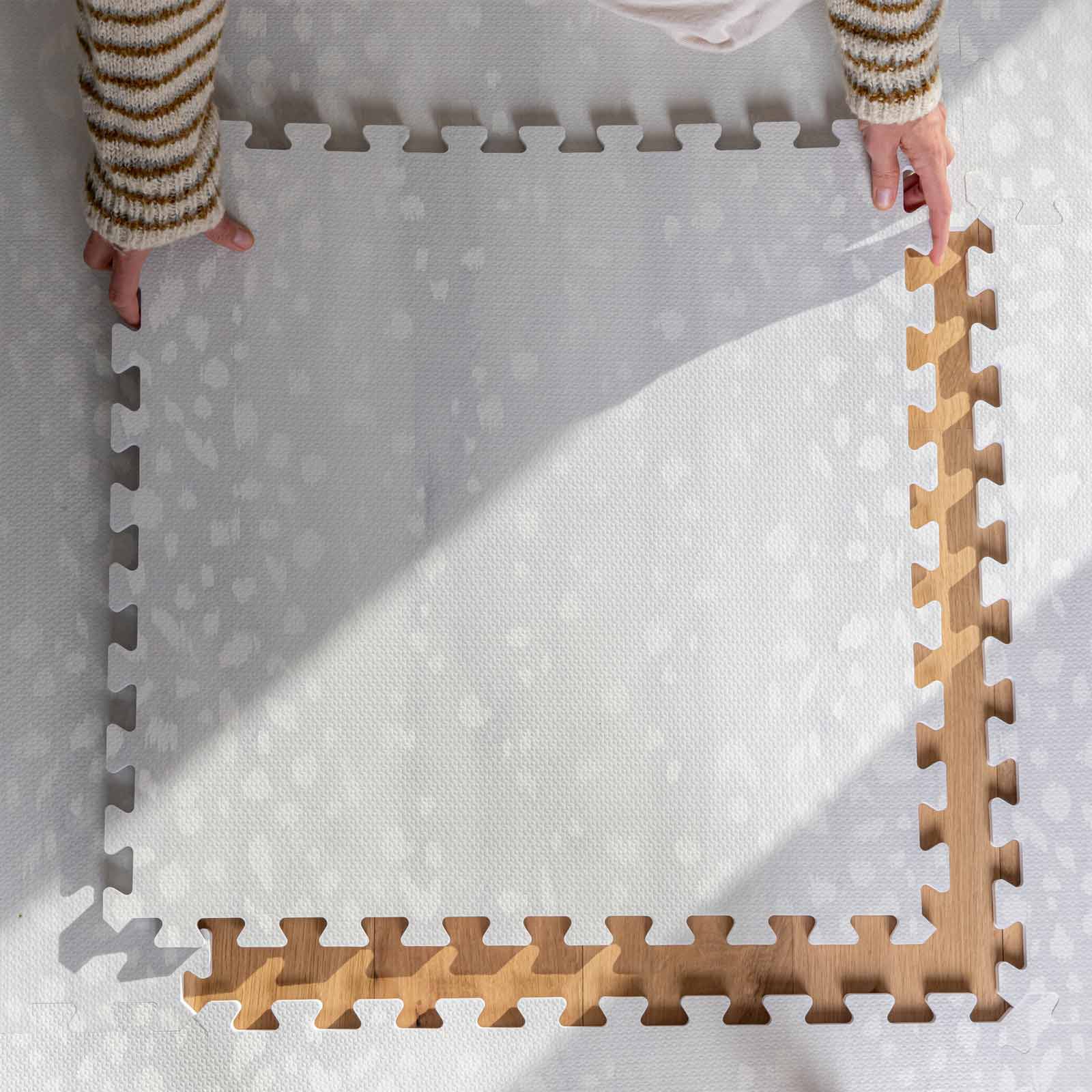 Little Nomad Play Mat for Babies & Toddlers - Soft, Non-Toxic Foam Floor Mat for Playroom, Nursery & Daycare - Fawn Design - Perfect for Crawling, Learning & Playtime Activities
