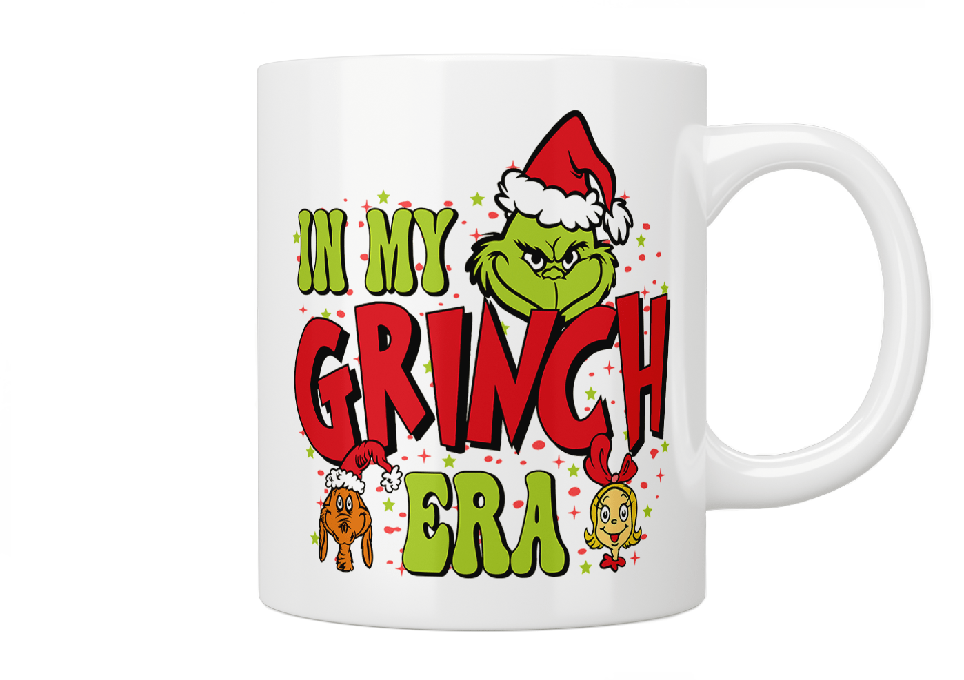 Grinch Themed Christmas Mug - Funny Holiday Coffee Cup for Xmas Gifts & Decor - Perfect for Hot Cocoa, Tea & Coffee Lovers