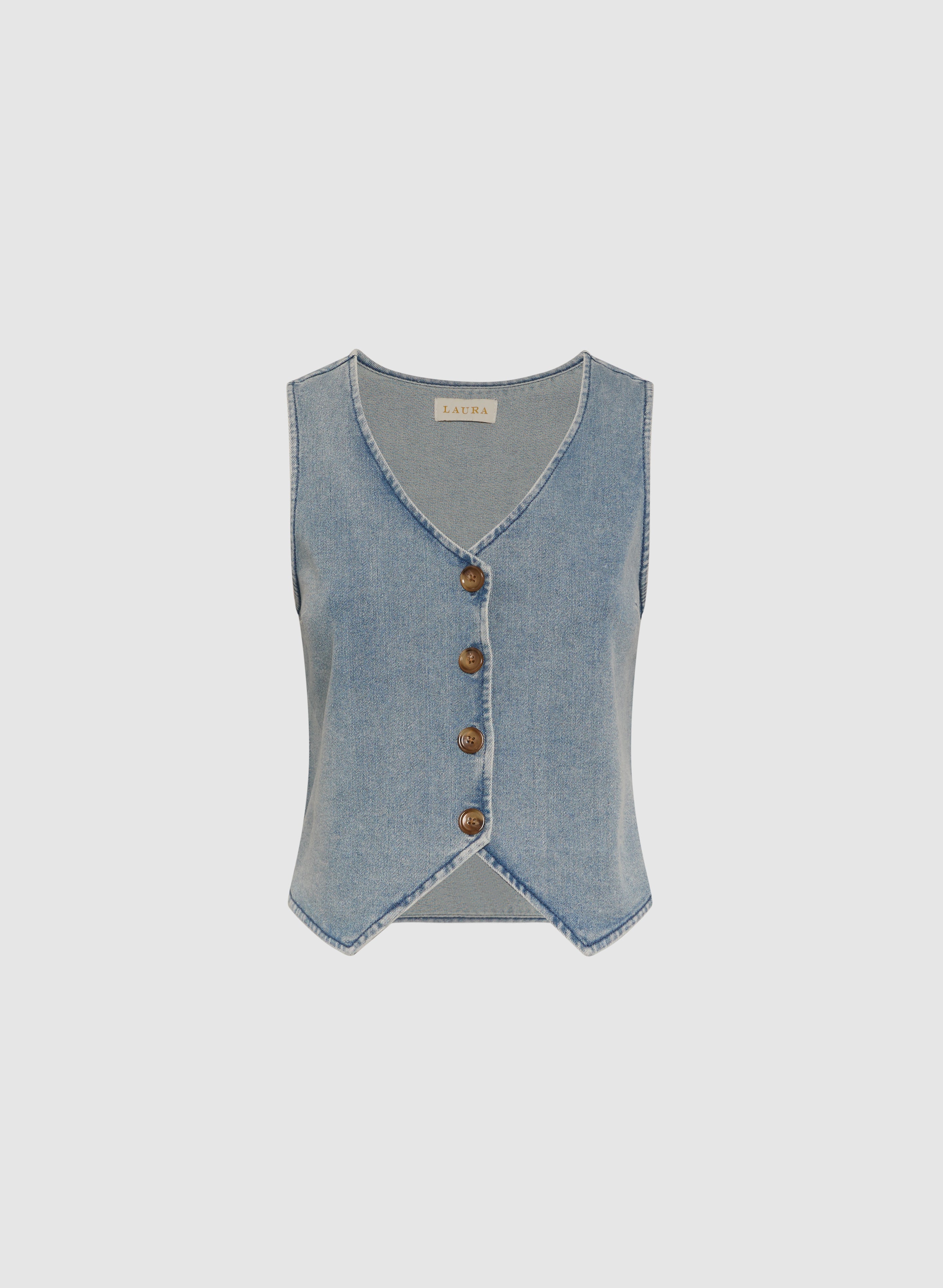 Men's Button Down Denim Vest - Casual Denim Jacket for Men | Perfect for Outdoor Activities, Streetwear & Layering