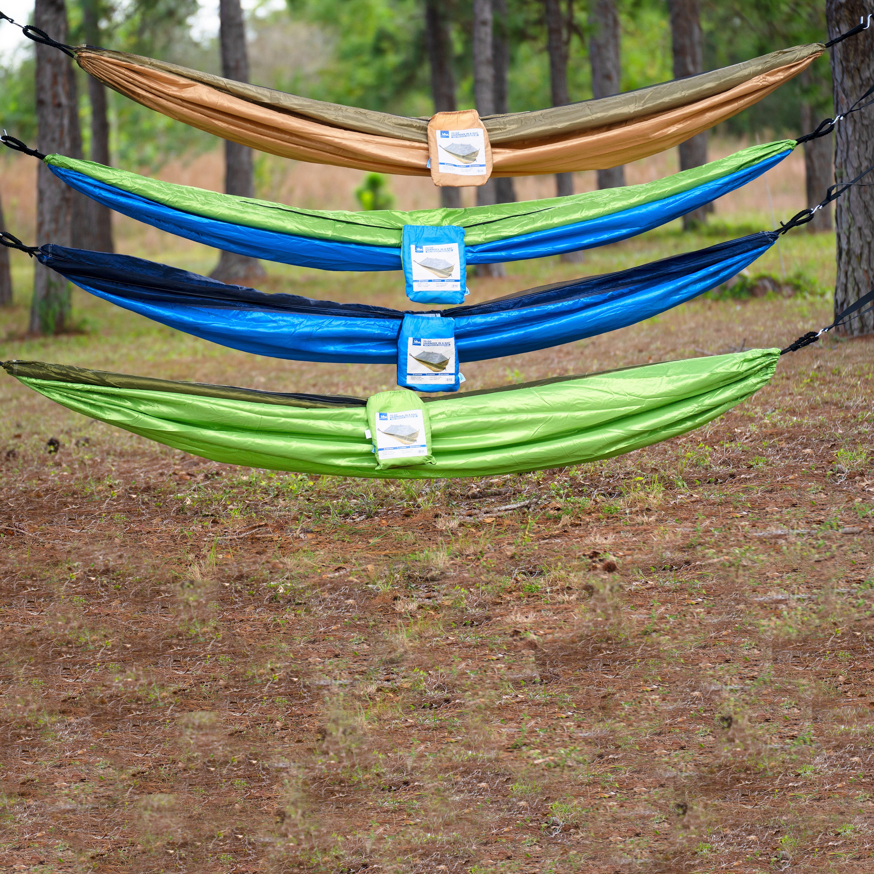 Bliss Hammocks BH 406XLS FG Portable Hammock with Adjustable Tree Straps - 54