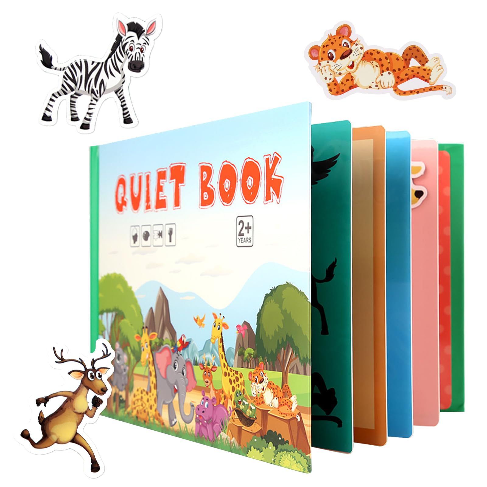 Montessori Quiet Book for Toddlers - Interactive Busy Book with Puzzle & Learning Activities | Sensory Toy for Early Childhood Education, Travel & Quiet Time Play
