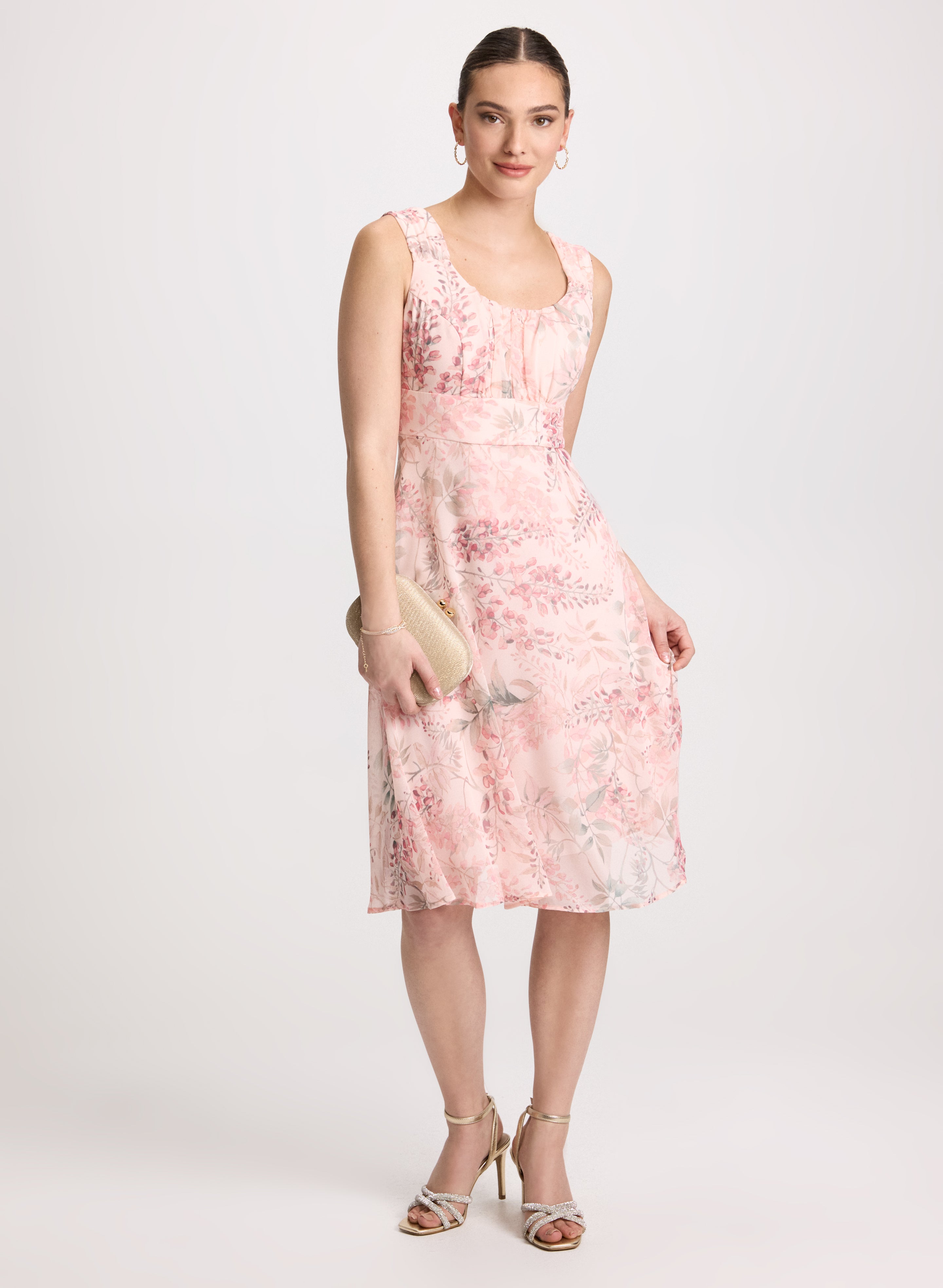 Floral Empire Waist Dress for Women - Summer Boho Maxi Dress with V-Neck & Flowy Skirt | Perfect for Beach Vacations, Weddings & Date Nights