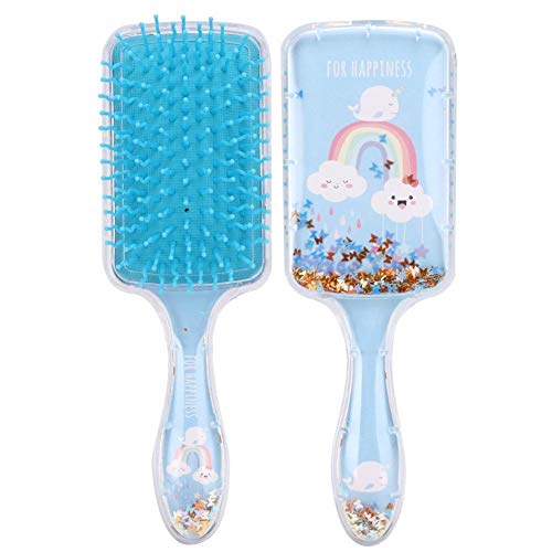 **Large Paddle Brush for Long Hair - Air Cushion Detangling Hair Brush for Straight & Curly Hair, Wet & Dry Use - Hair Massage & Styling Comb (Whale Design) - Perfect for Salon, Home & Travel**