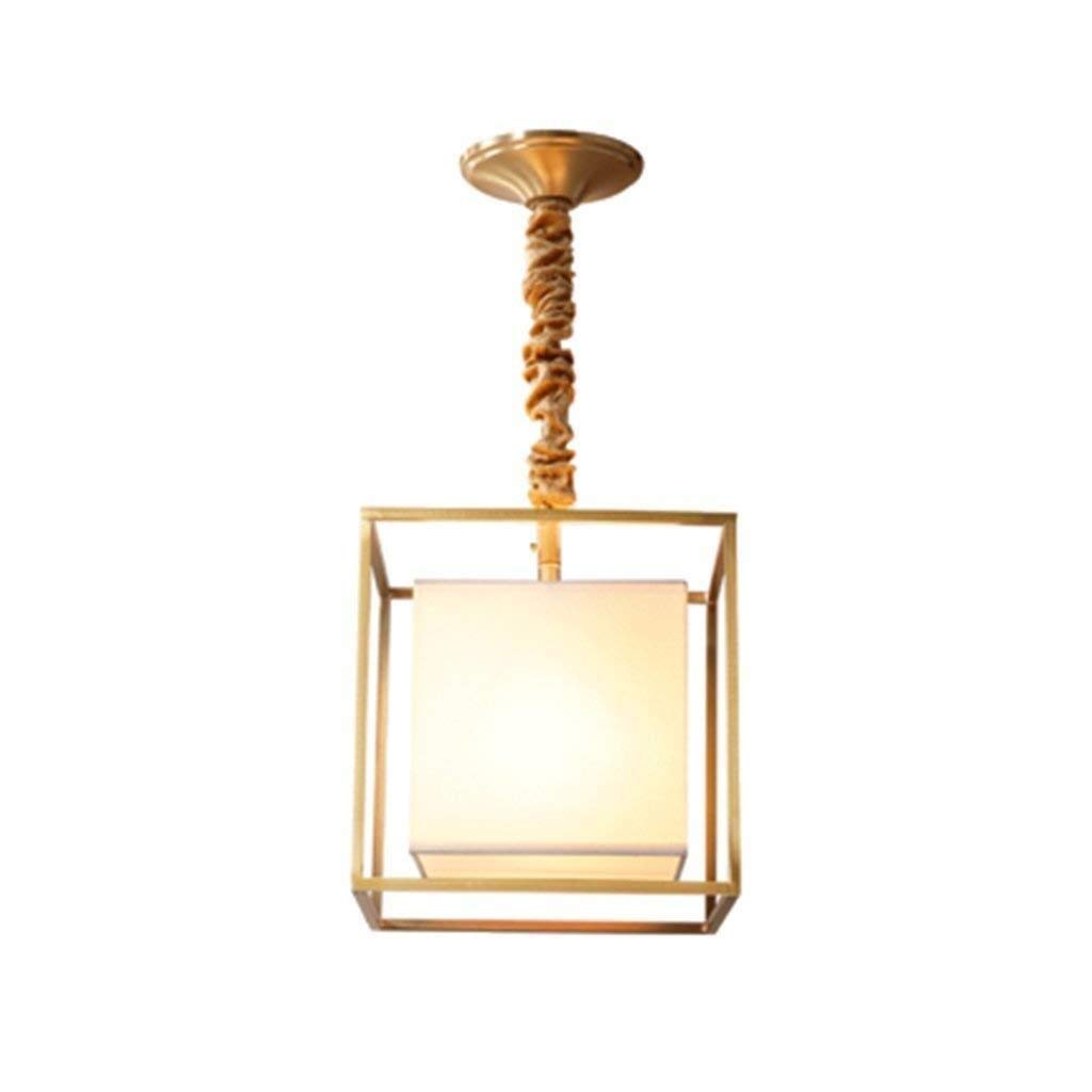 Modern LED Chandelier - All Copper Pendant Light for Restaurant, Study, Bedroom & Bedside | Energy-Efficient Dimmable Lighting Fixture | Perfect for Dining Rooms, Home Offices & Cozy Bedside Reading