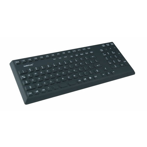 InduKey TKG 105 Black IP68 Waterproof Mechanical Keyboard - Durable for Industrial Use, Gaming & Outdoor Environments