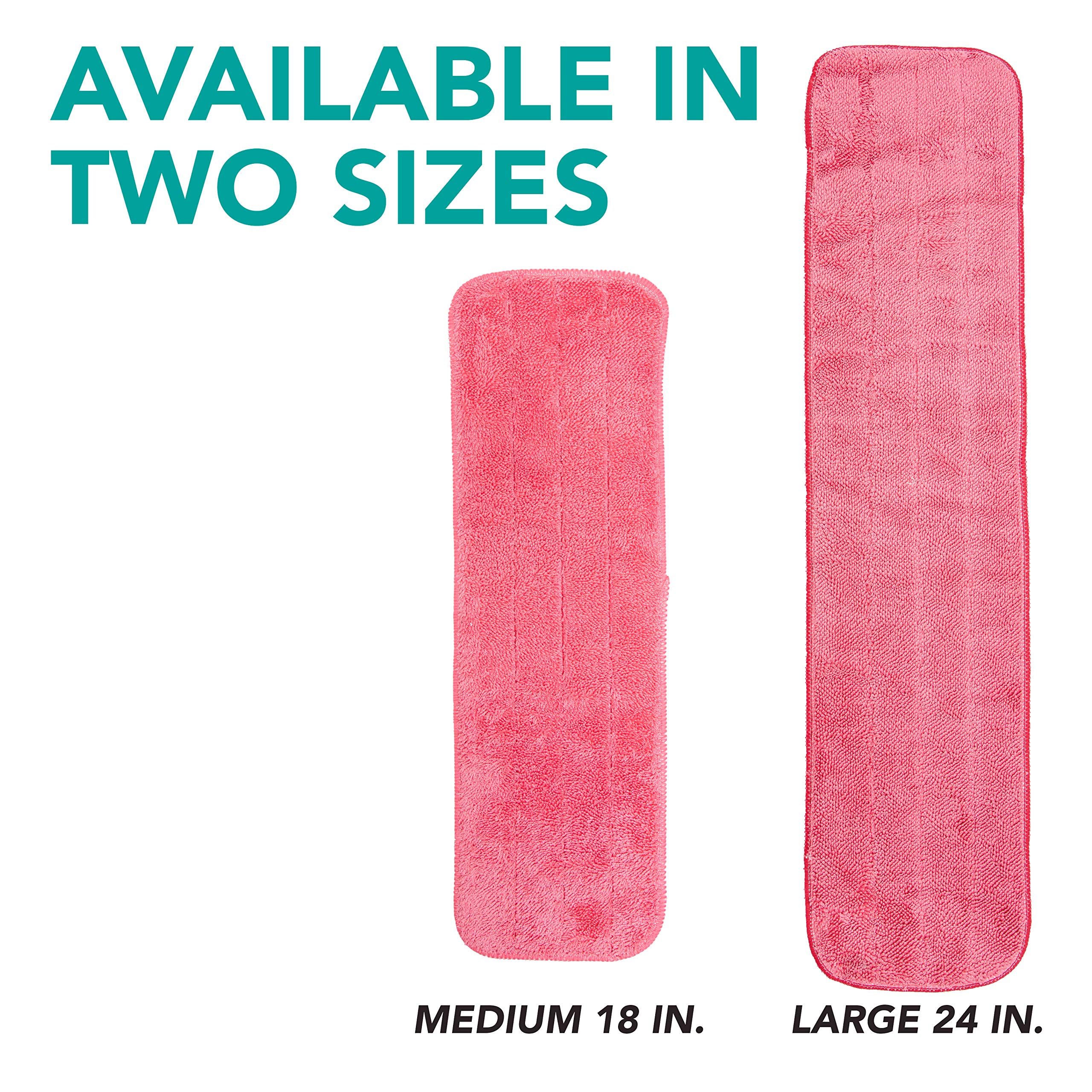 **Arkwright Spray Mop Replacement Pads (120-Pack) – Bulk Microfiber Refill Pads for Wet & Dry Floor Cleaning – Compatible with Bona, Rubbermaid & All Mop Heads – 24-Inch, Red – Ideal for Homes, Offices & Hardwood Floors**