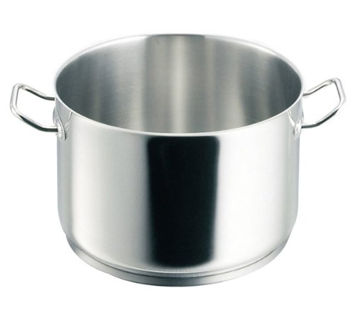 Debuyer Inox 3444-40 Stainless Steel Triple Bottom Half Size Torso Pot - Professional Cooking, Restaurant & Home Kitchen Use for Sauces, Stews & Soups