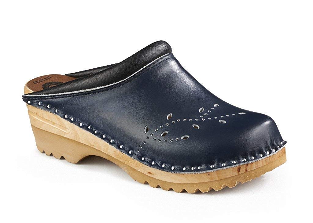 Women's BŒstad O'Keefe Leather Clogs - Comfortable Slip-On Shoes for Nurses, Chefs & Healthcare Workers - Premium Leather House Slippers for Indoor/Outdoor Wear