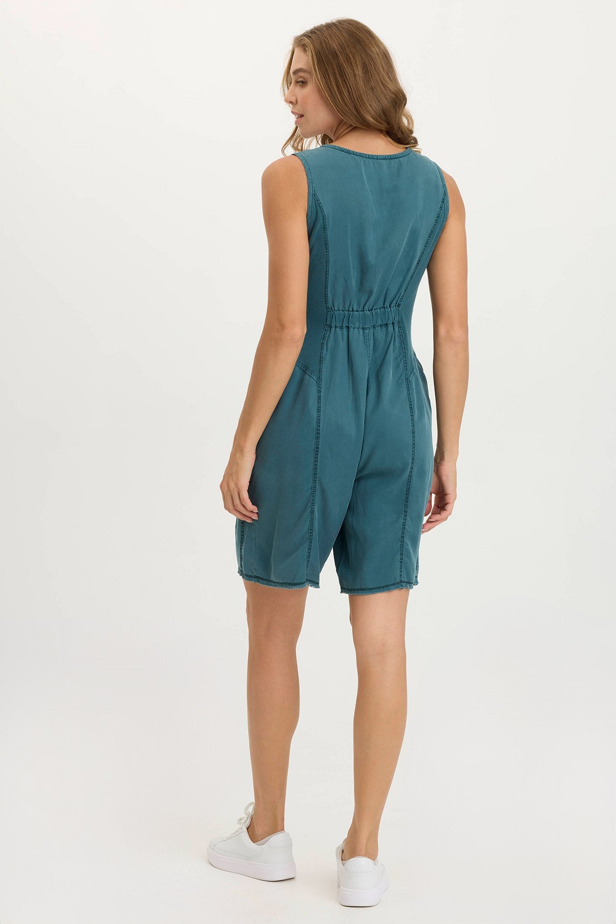 Montgomery Twill Zip-Up Romper for Women - Stylish & Comfortable Jumpsuit for Casual Outings, Travel, and Everyday Wear
