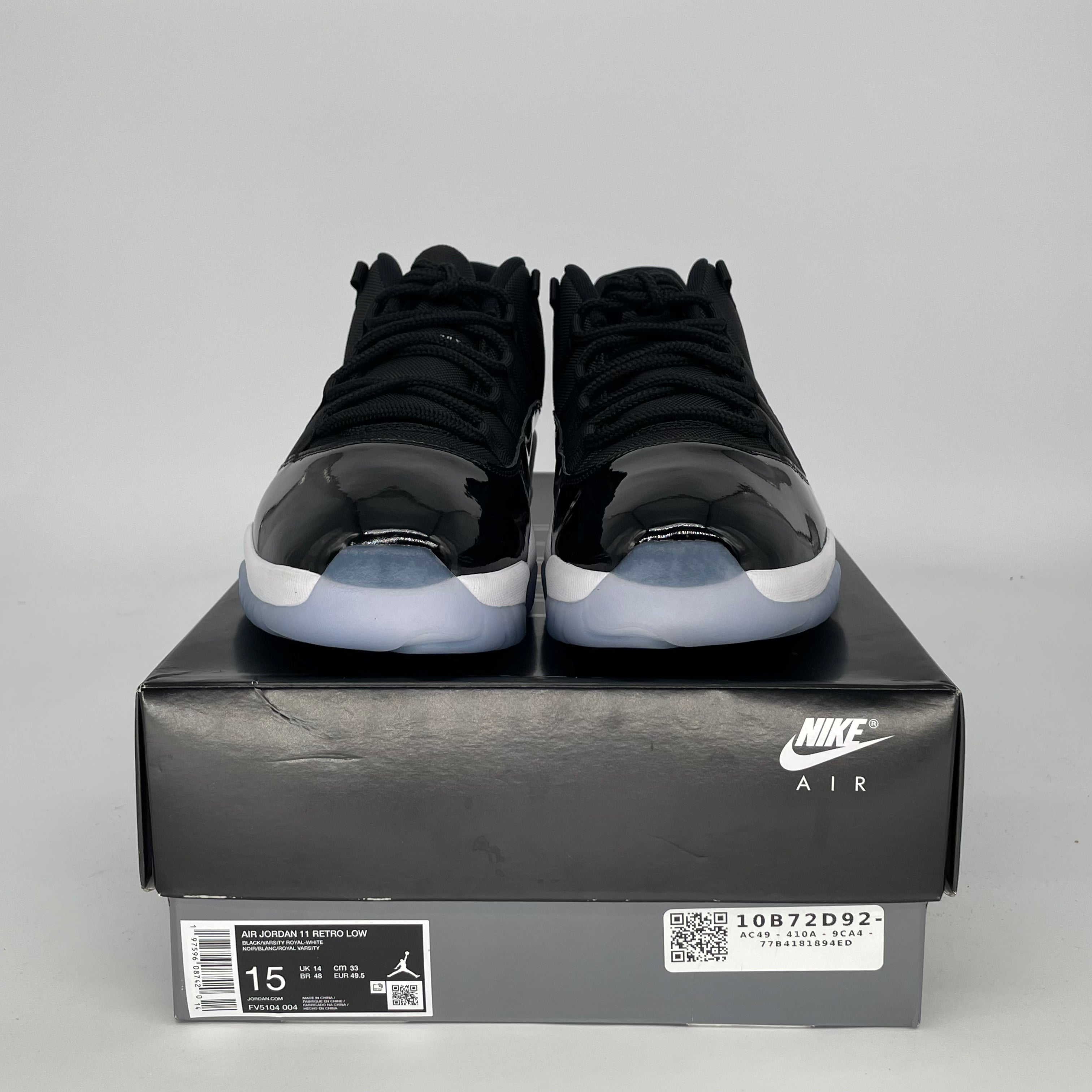 Original Air Jordan 11 Low Space Jam Basketball Shoes - Men's Size 15 (FV5104-004) | Retro Sneakers for Casual Wear & Court Performance