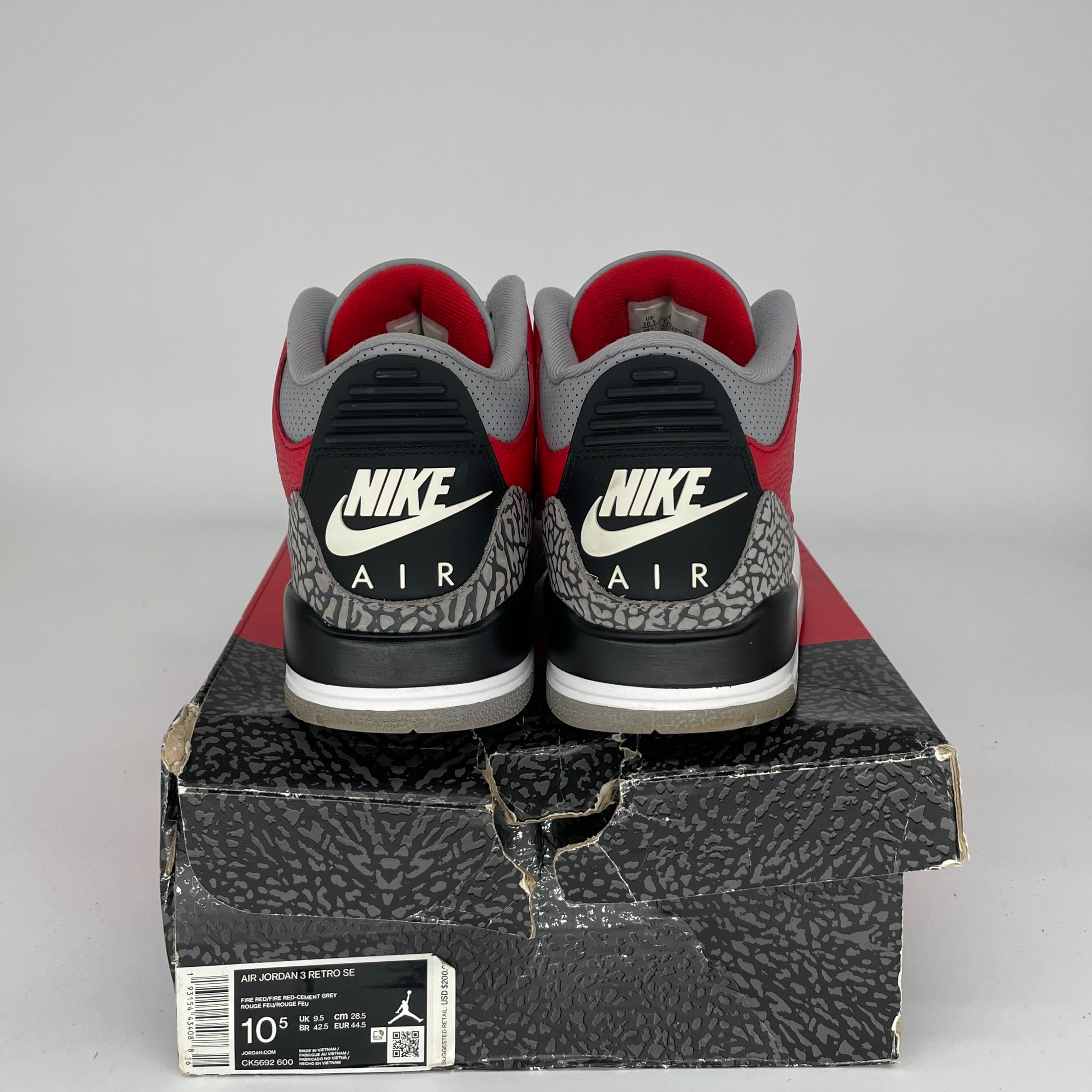 AIR JORDAN 3 UNITE Retro Basketball Shoes Men's Size 10.5 - CK5692-600 | Authentic Nike Sneakers for Streetwear & Basketball Games