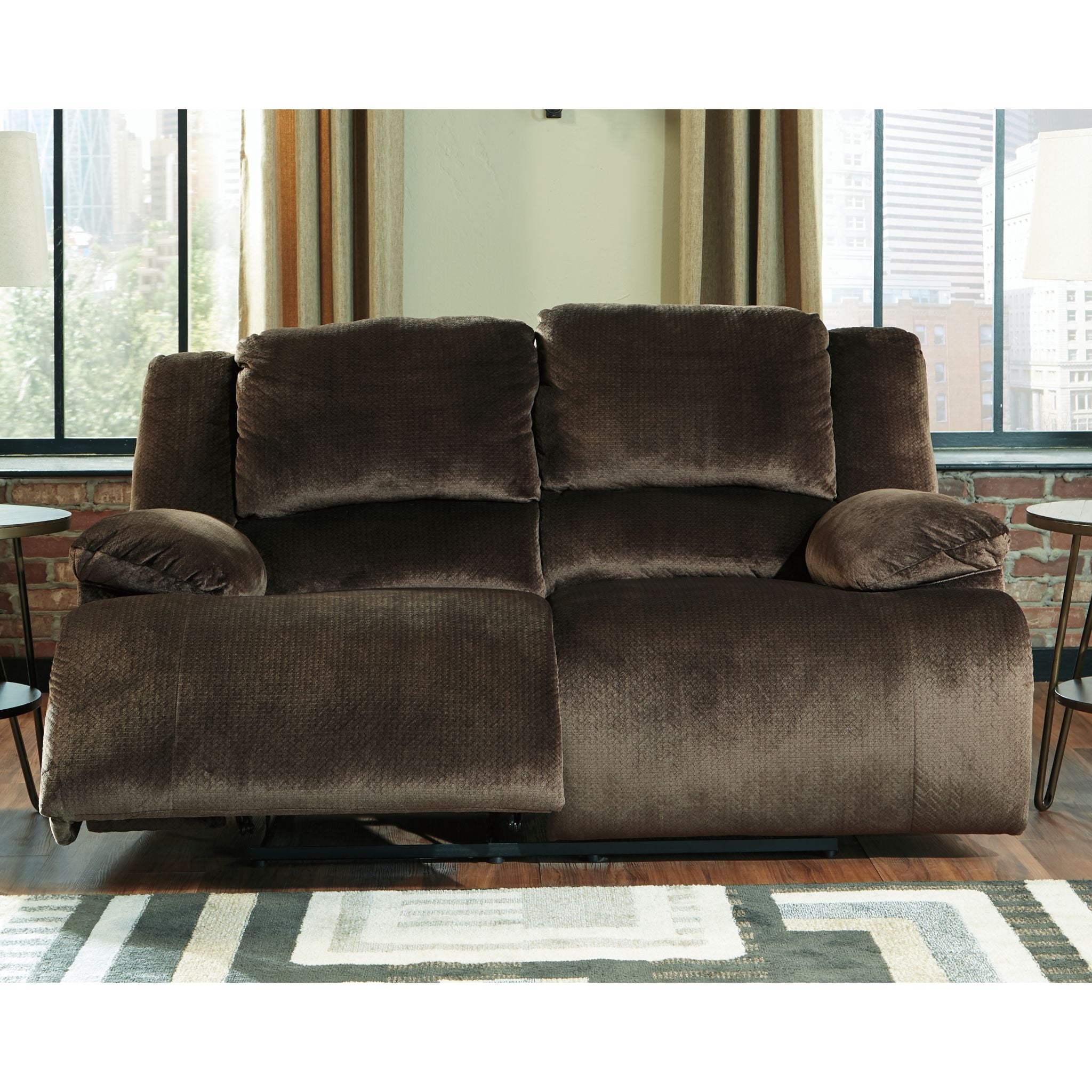 Clonmel Reclining Loveseat - Modern Fabric Sofa with Adjustable Backrest for Small Spaces | Perfect for Living Room, Apartment, or Home Theater Relaxation