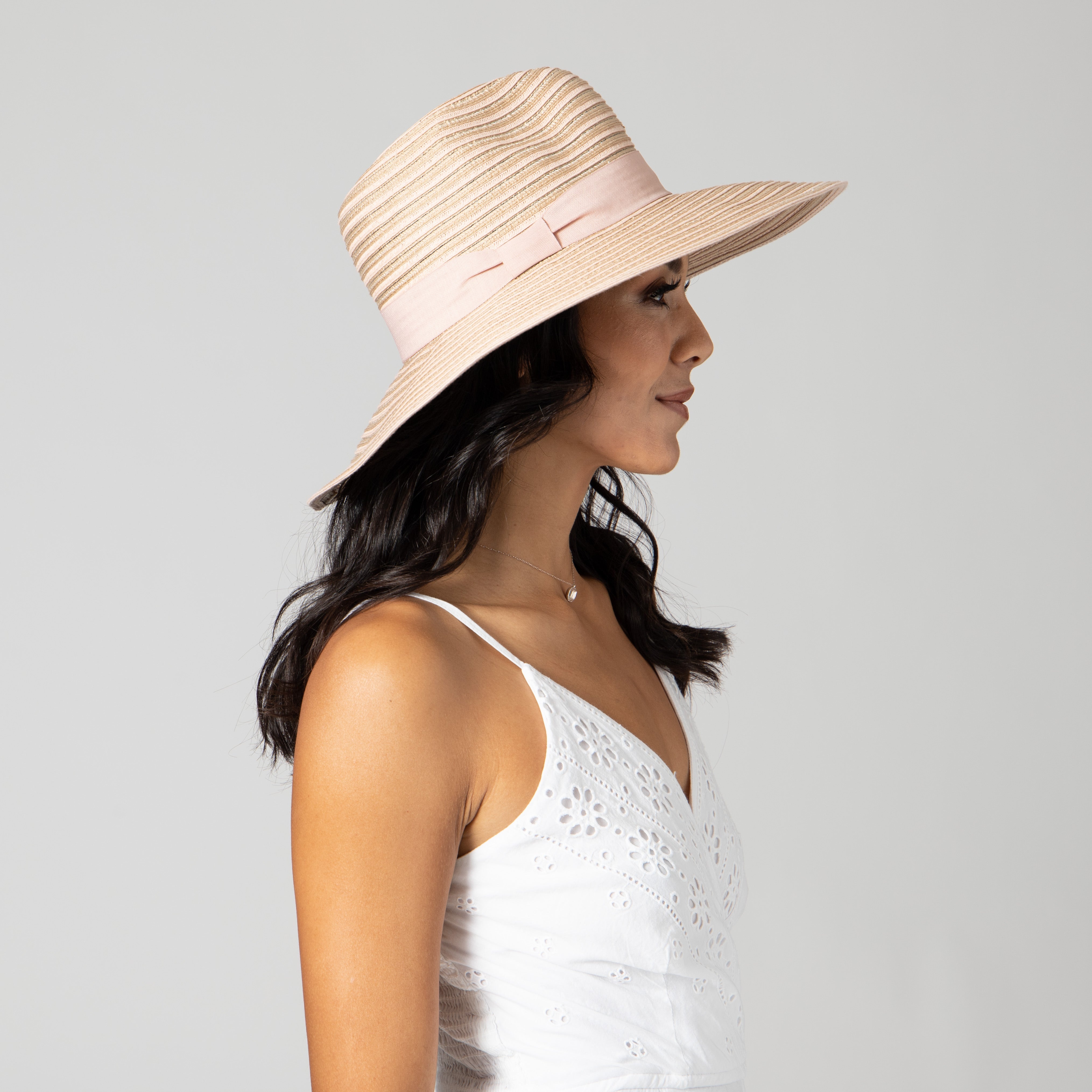 Stylish Women's Mixed Braid Pinched Knot Trim Fedora Hat - Fashionable Boho Summer Beach Hat for Outdoor Activities & Travel Accessories