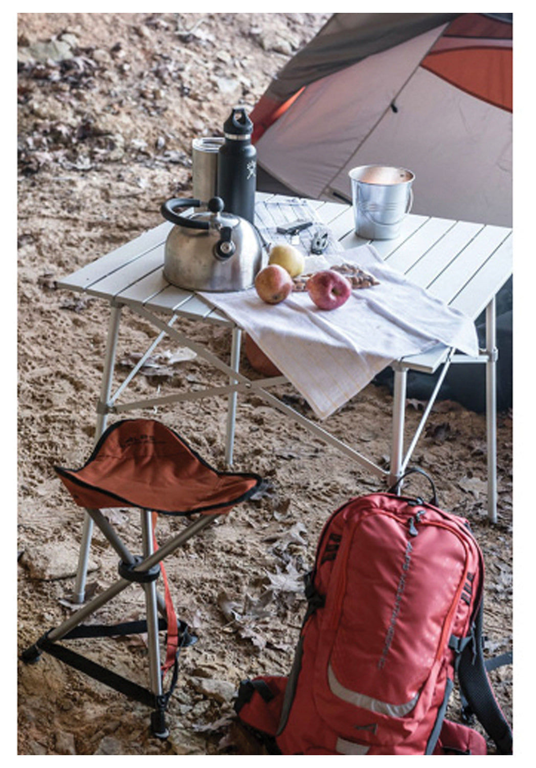 Alps Mountaineering Lightweight Camping Table - Portable & Durable Folding Table for Outdoor Dining, Picnics, Hiking & Backpacking | Silver Aluminum Alloy Frame
