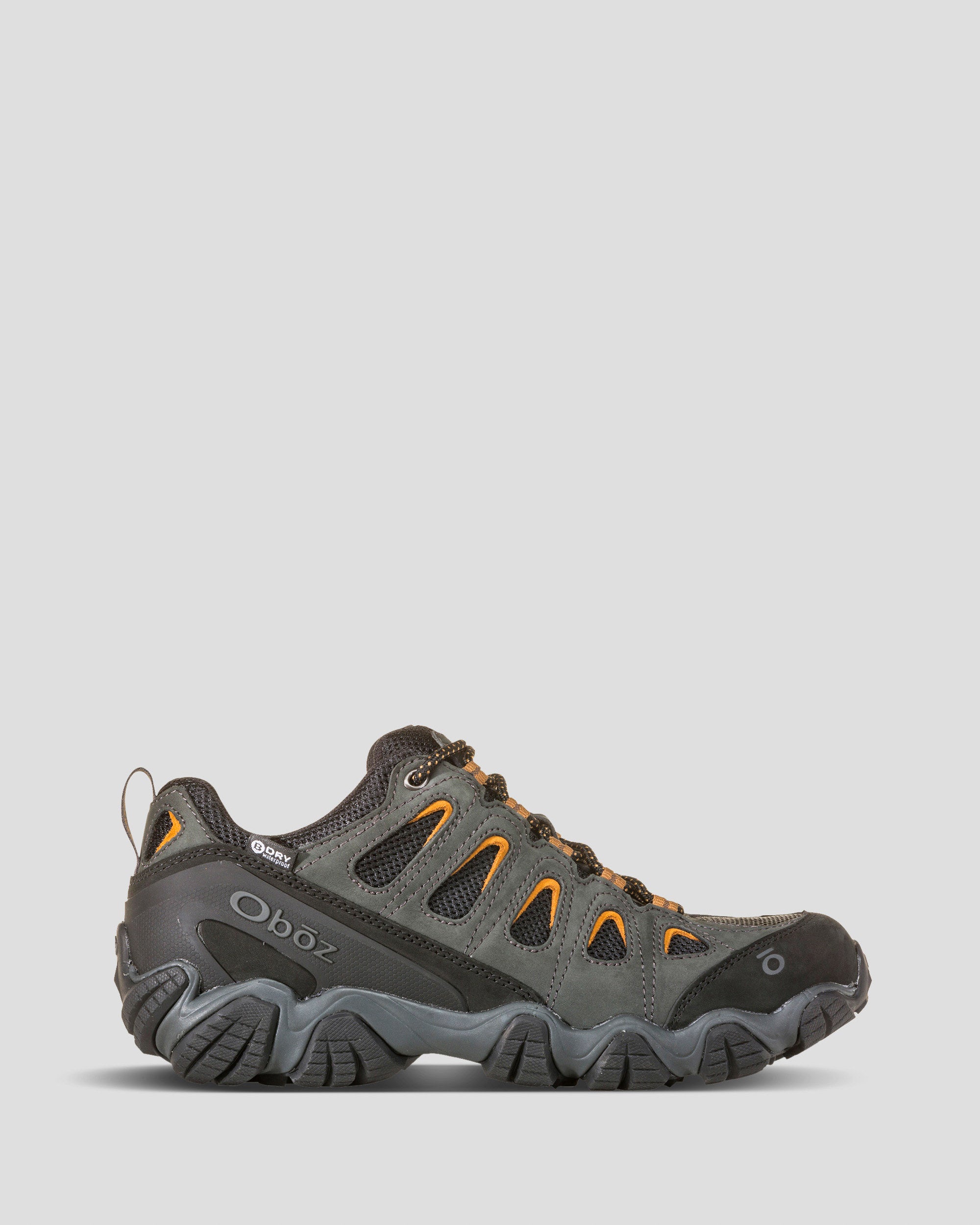 Oboz Sawtooth II Low Waterproof Hiking Shoes for Men - Wide Width in Shadow Burlap | Lightweight Trail Shoes for Outdoor Adventures & Backpacking