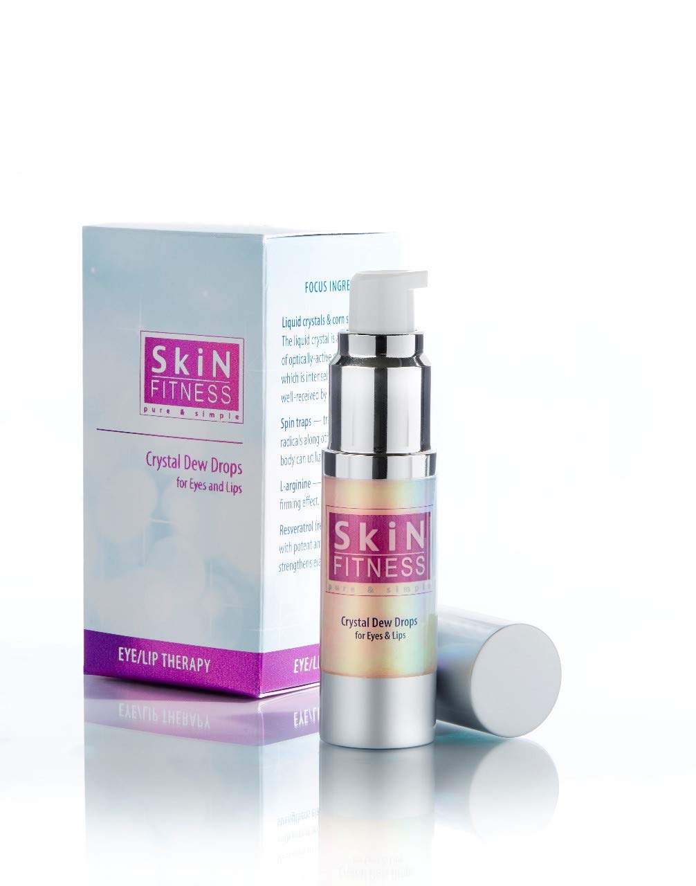 Skin Fitness Crystal Dew Drops - Hydrating Eye & Lip Treatment for Dark Circles & Dryness | Perfect for Night Care & Travel Skincare Routine