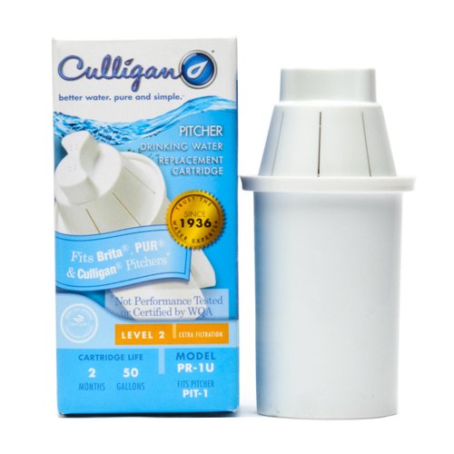 CULLIGAN PR-1U Replacement Water Filter Cartridge - White | Under Sink & Refrigerator Water Filtration System | Improves Taste & Reduces Contaminants