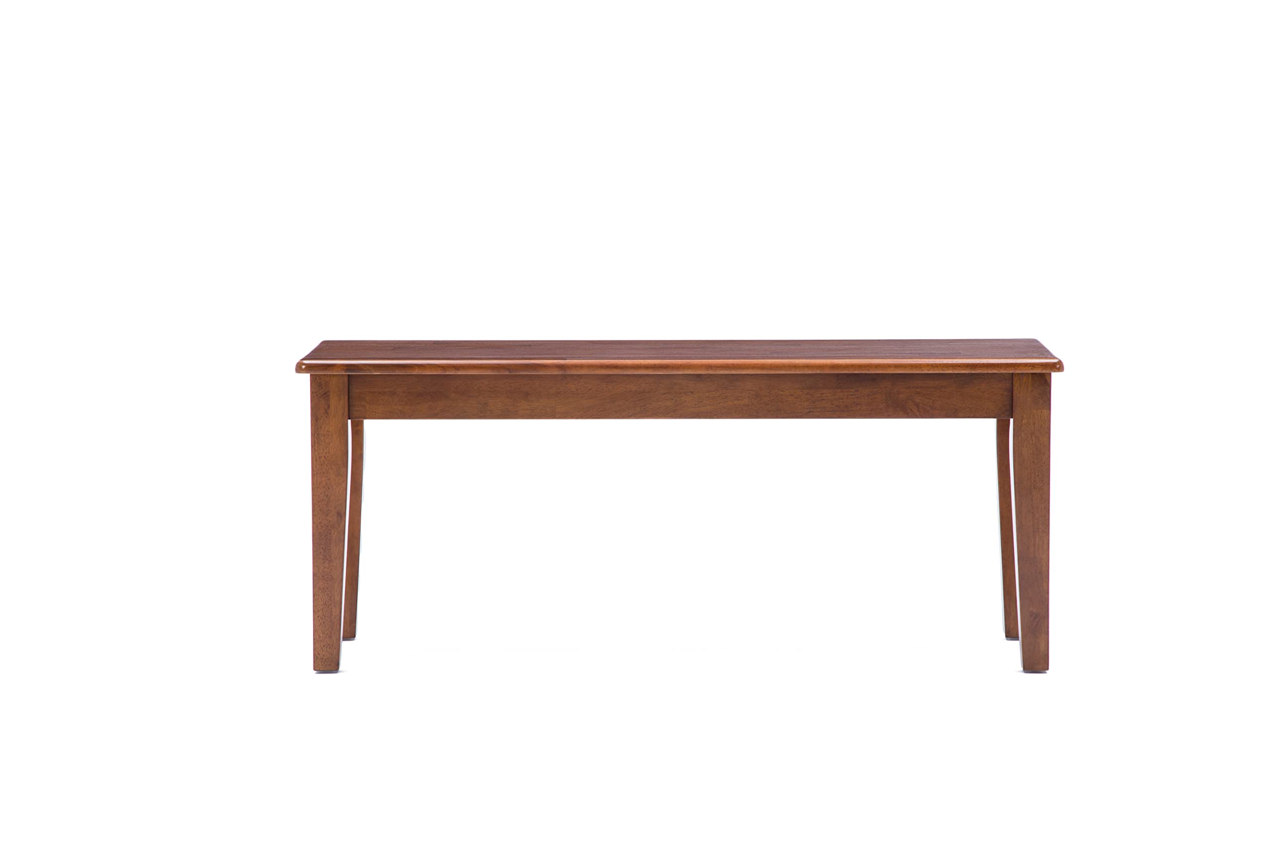 Premium Boraam Walnut Shaker Bench - Solid Wood Entryway Seating with Storage | Perfect for Hallway, Bedroom, or Mudroom Organization