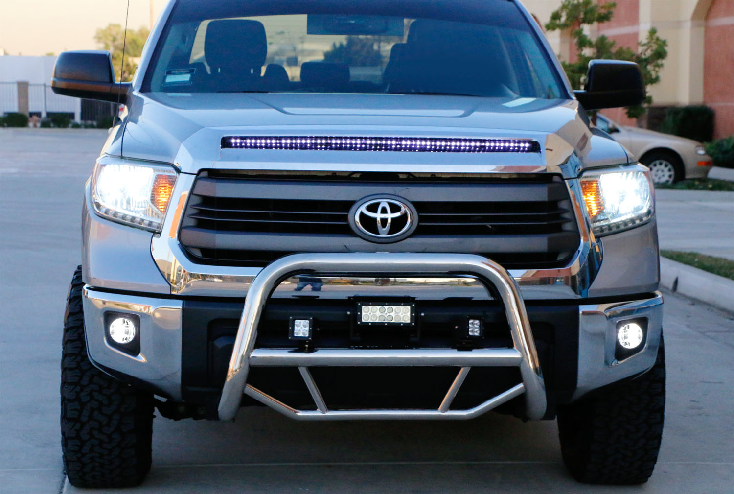 15W CREE LED Fog Lights with Bezel Covers & Wiring Harness - Compatible with 2014-2021 Toyota Tundra - Durable Off-Road Lighting for Night Driving, Foggy Conditions & Adventure Trips