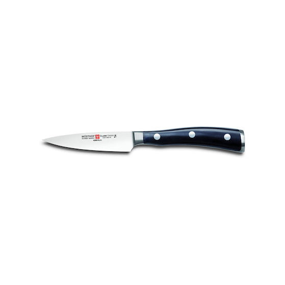 WUSTHOF Classic Ikon 3.5-inch Paring Knife - High Carbon Stainless Steel Kitchen Knife for Peeling, Slicing and Trimming Fruits Vegetables - Perfect for Home Chefs and Professional Cooking