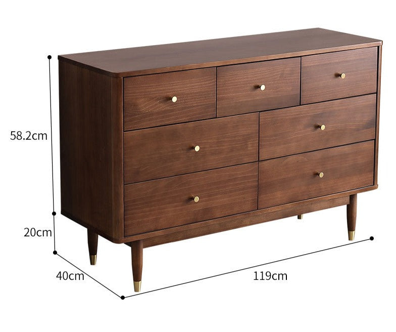 Scandinavian Style Danielle SWEDEN 4-Drawer Chest Commode - White, Black, Gray, Blue - Perfect for Bedroom, Living Room & Nursery Storage