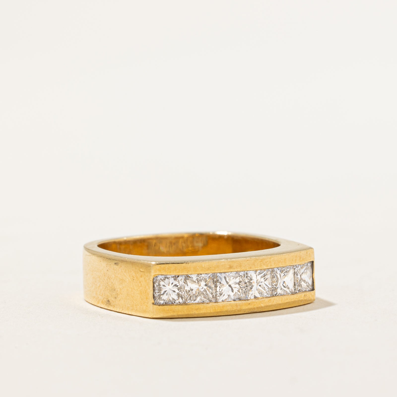 Channel Set Princess Cut Diamond Band Ring - 0.83 Carat Total Weight (CTW) | Size 5 | Wedding, Engagement & Anniversary Jewelry Gift for Women