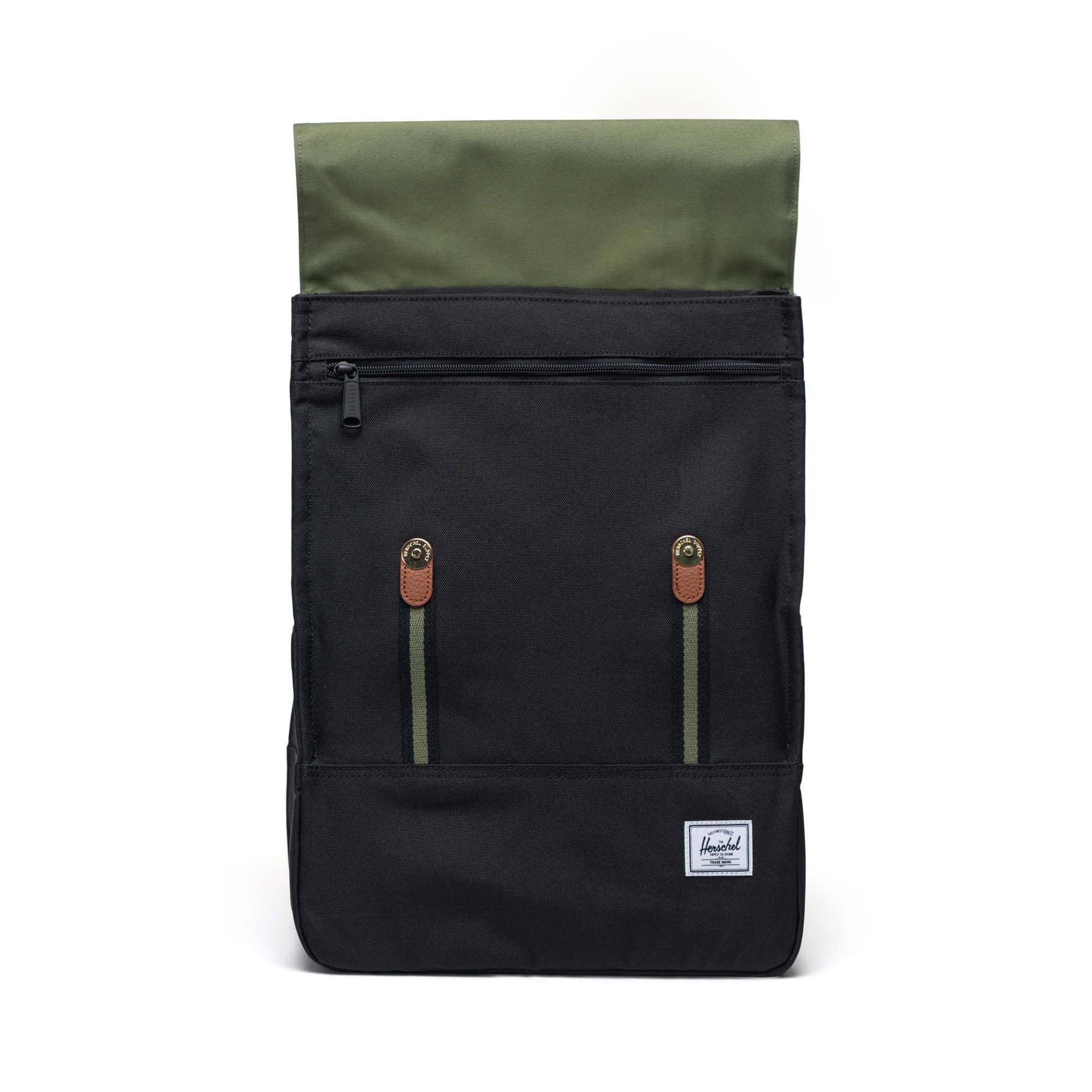 Herschel Survey Backpack - Black & Four Leaf Clover Design - Durable Laptop Backpack for School, College, Travel & Everyday Use