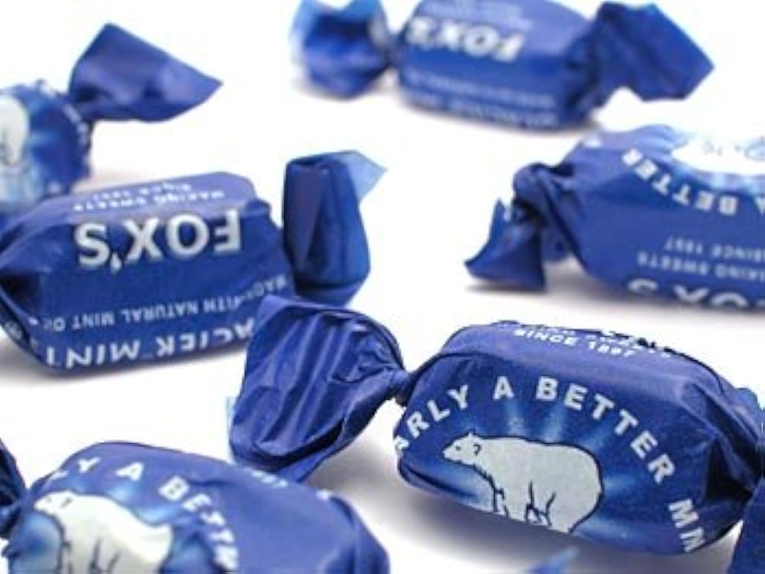 Fox's Glacier Mints Bulk Pack - 6 Bags (200g/7oz Each) | Refreshing Peppermint Candy for Office, Travel & Fresh Breath | Classic British Sweets for Gifts & Parties