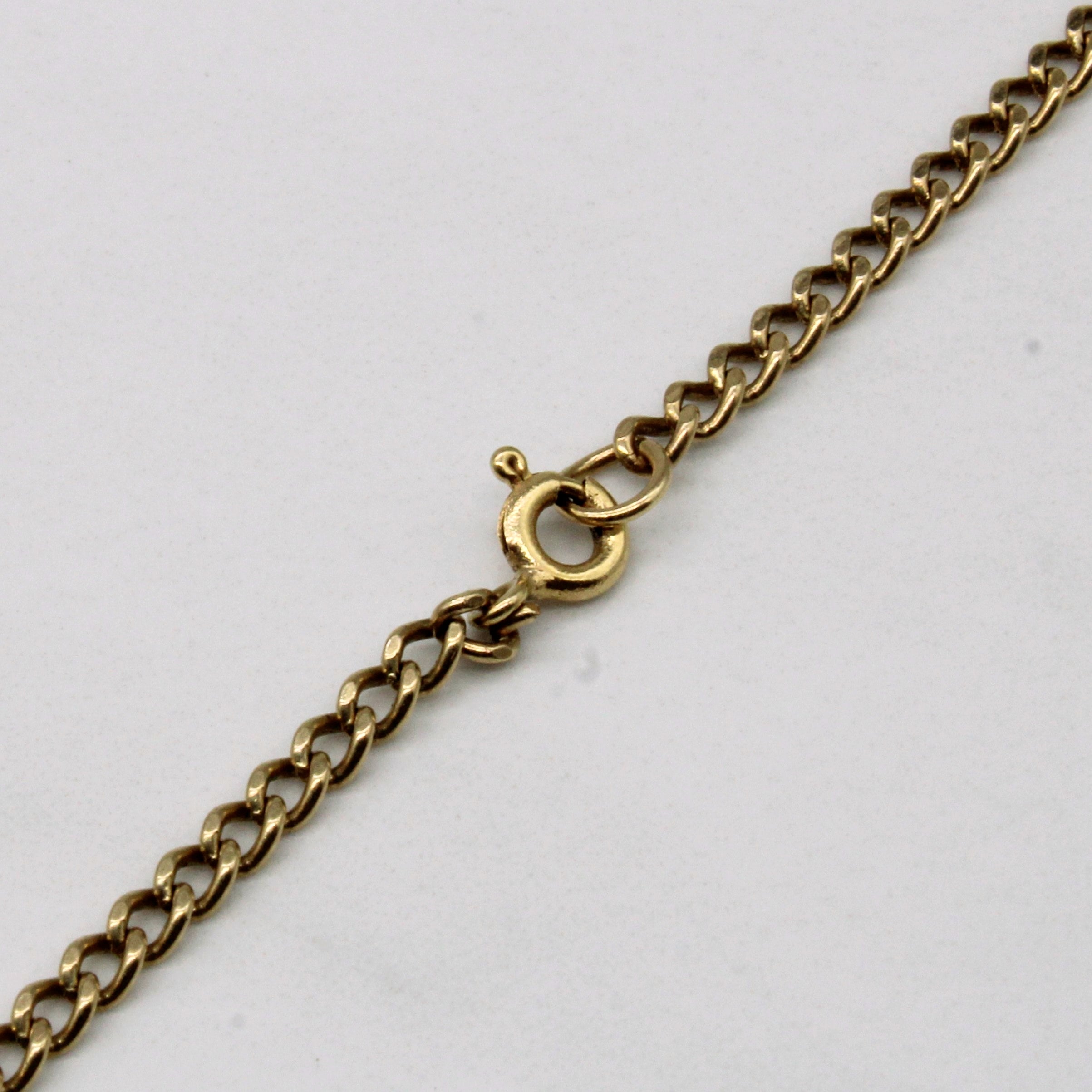 10K Yellow Gold Curb Link Chain Necklace 22 Inch - Classic Dainty Jewelry for Women, Perfect for Layering, Gifts & Everyday Wear