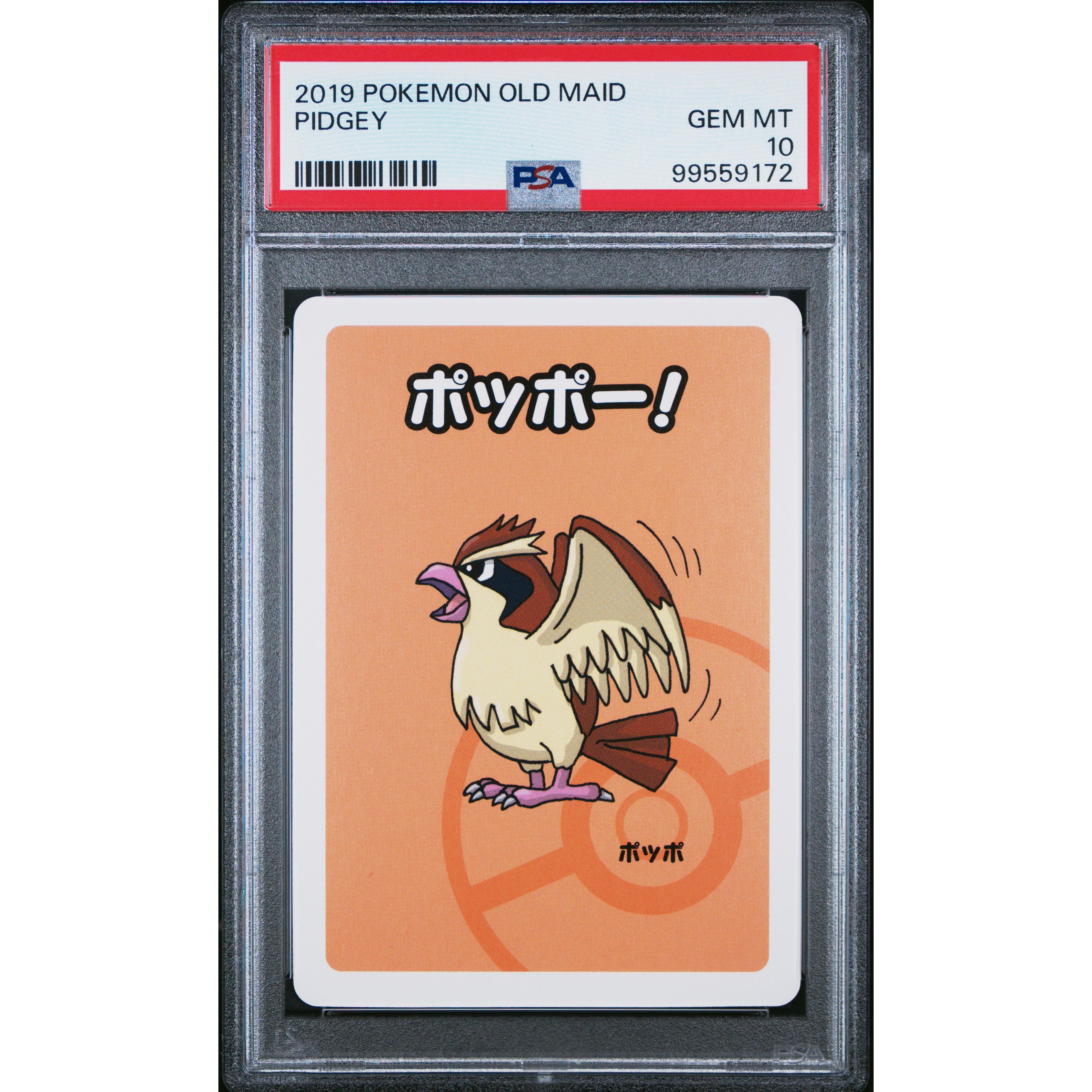 2019 Pokemon Japanese Old Maid Pidgey PSA 10 Graded Card - Perfect for Collectors, Gaming & Investment