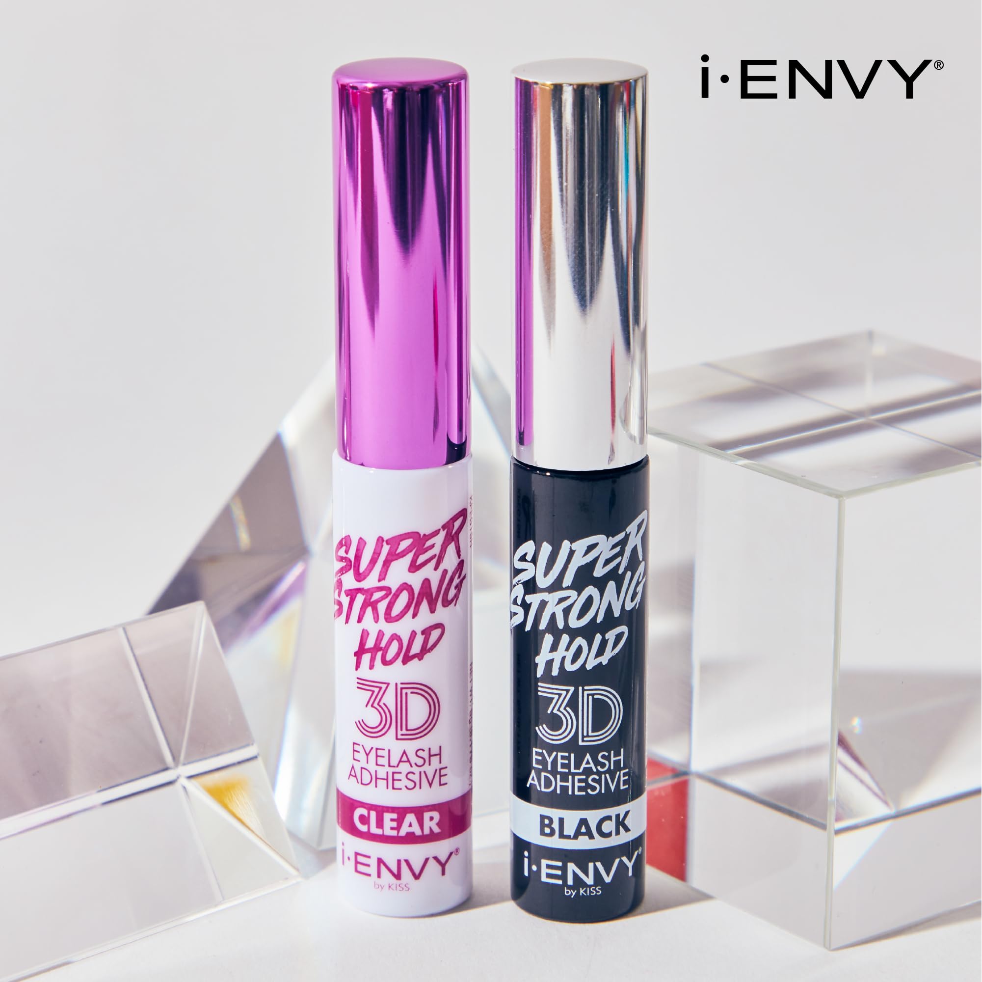Kiss i-ENVY Super Strong Hold 3D False Eyelash Glue - Black | Waterproof & Long Lasting | Perfect for Special Occasions & Night Out Makeup
