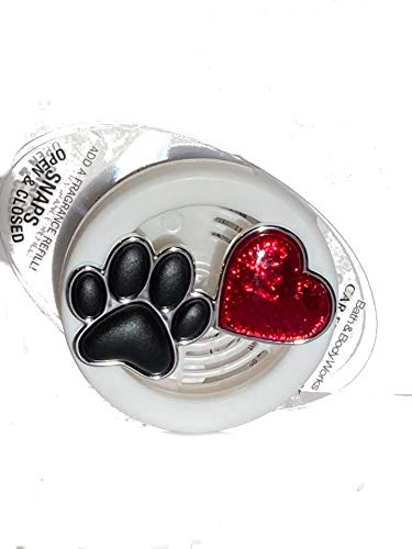 Bath & Body Works Scentportable Vent Clip - Paw & Heart Design Car Air Freshener for Home & Office | Long-Lasting Fragrance for Vehicles, Closets & Small Spaces