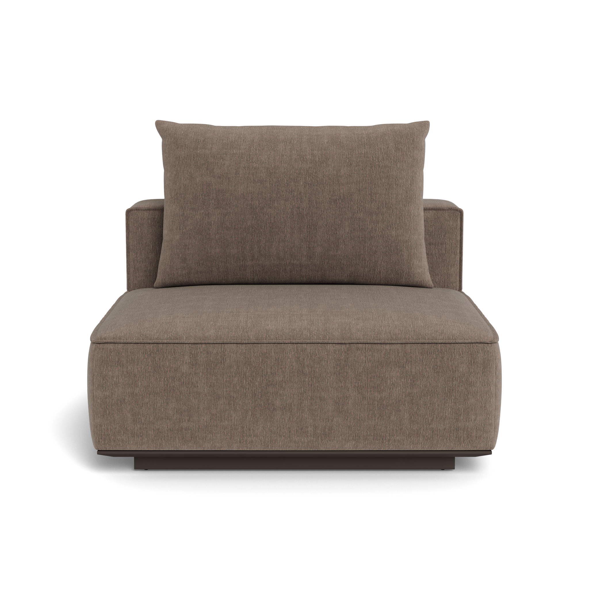 Santorini Outdoor Armless Single Chair - Patio Lounge Chair for Poolside, Garden, and Backyard Relaxation