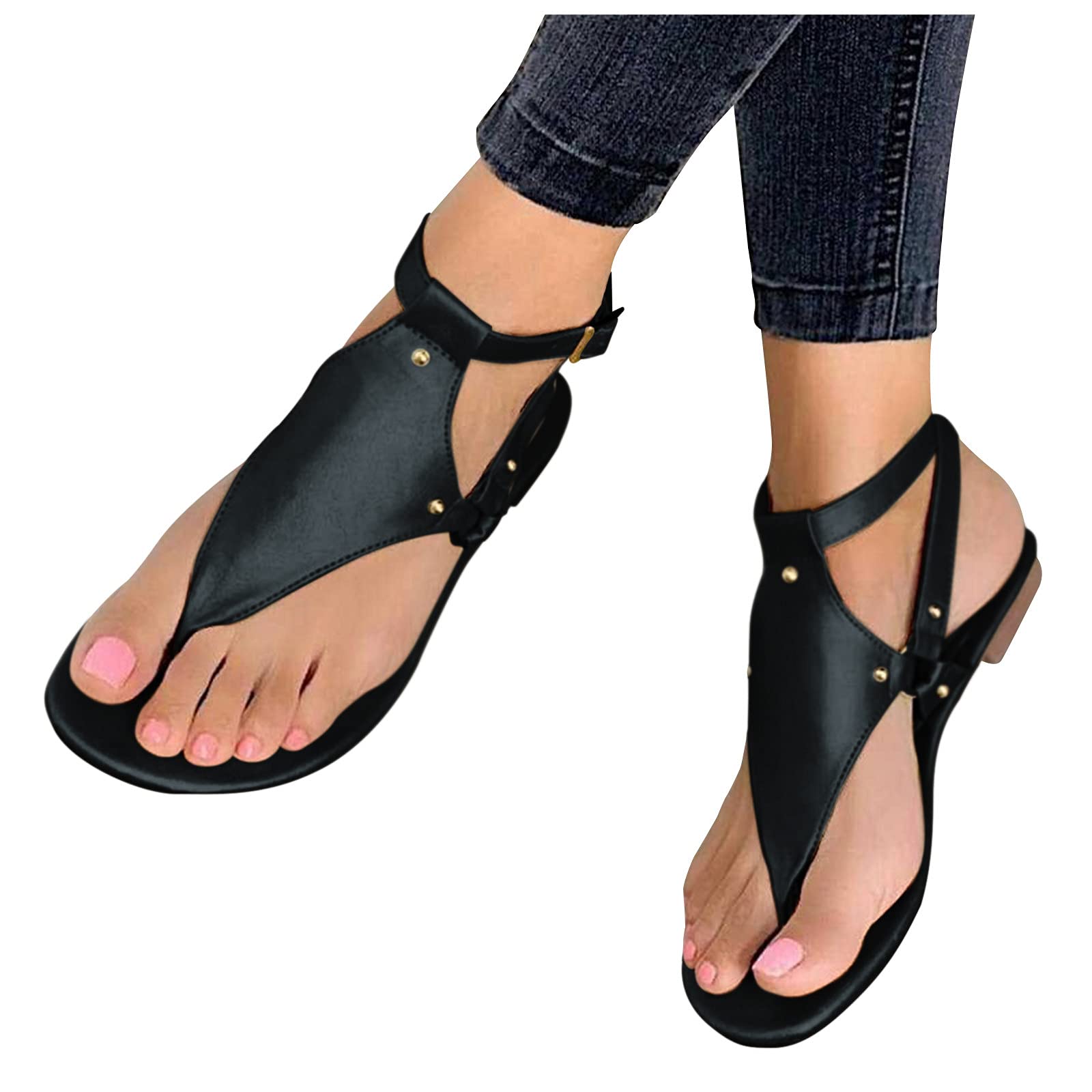 Women's Sunflower Printed Flat Sandals - Comfortable Summer Flip Flops for Casual Wear, Beach & Travel | Lightweight & Breathable Sandals for Outdoor Activities