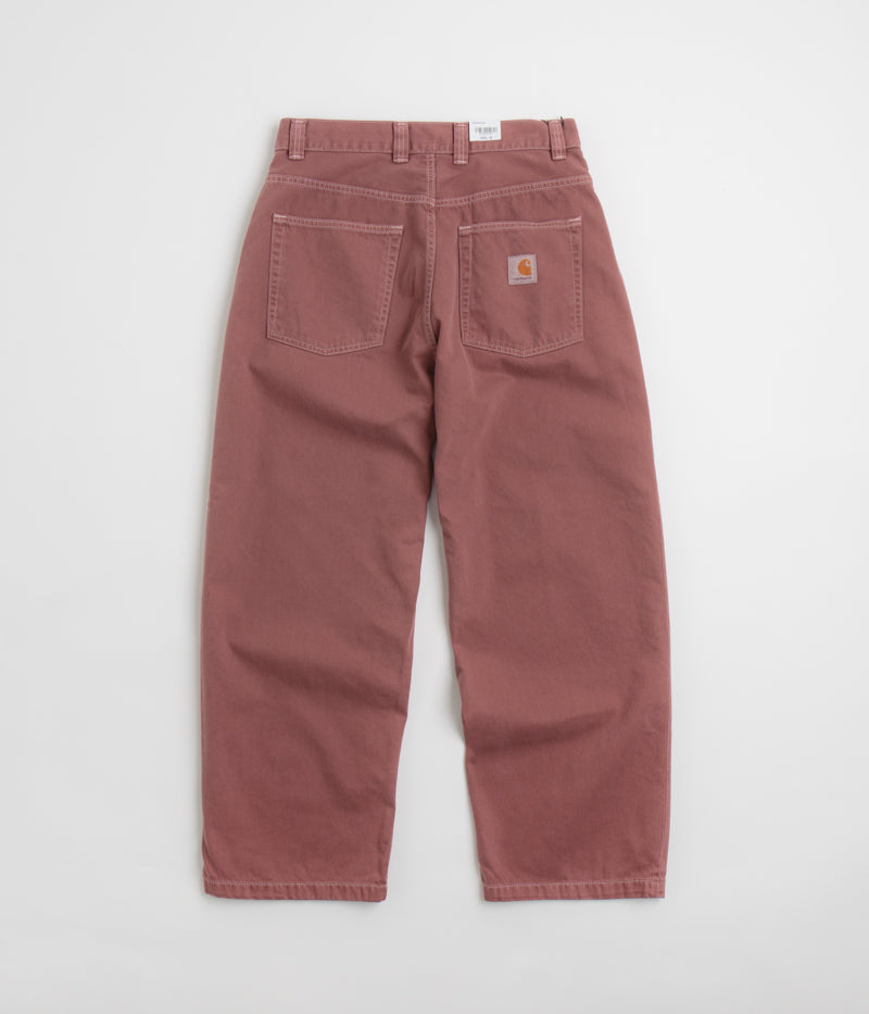 Carhartt Brandon Denim Pants for Men - Dusky Pink Wash Relaxed Fit Workwear Jeans | Durable Cotton Construction for Construction, Farming & Outdoor Activities