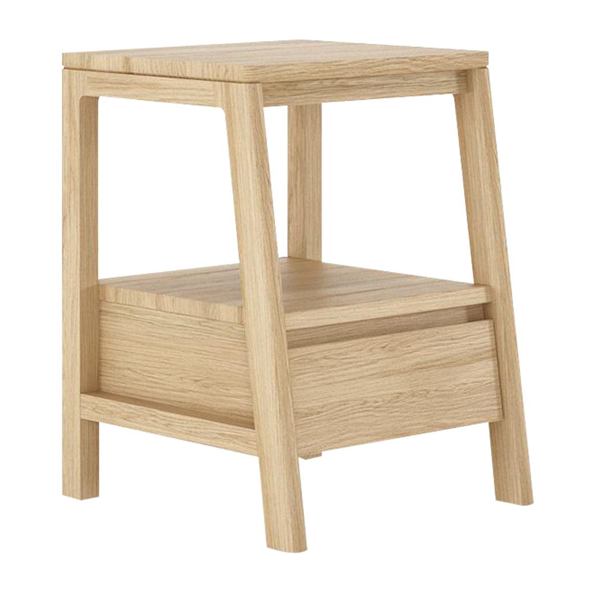 Circa Side Table with 1 Drawer - Modern Nightstand for Bedroom, Living Room, or Office - Small End Table with Storage for Home Decor