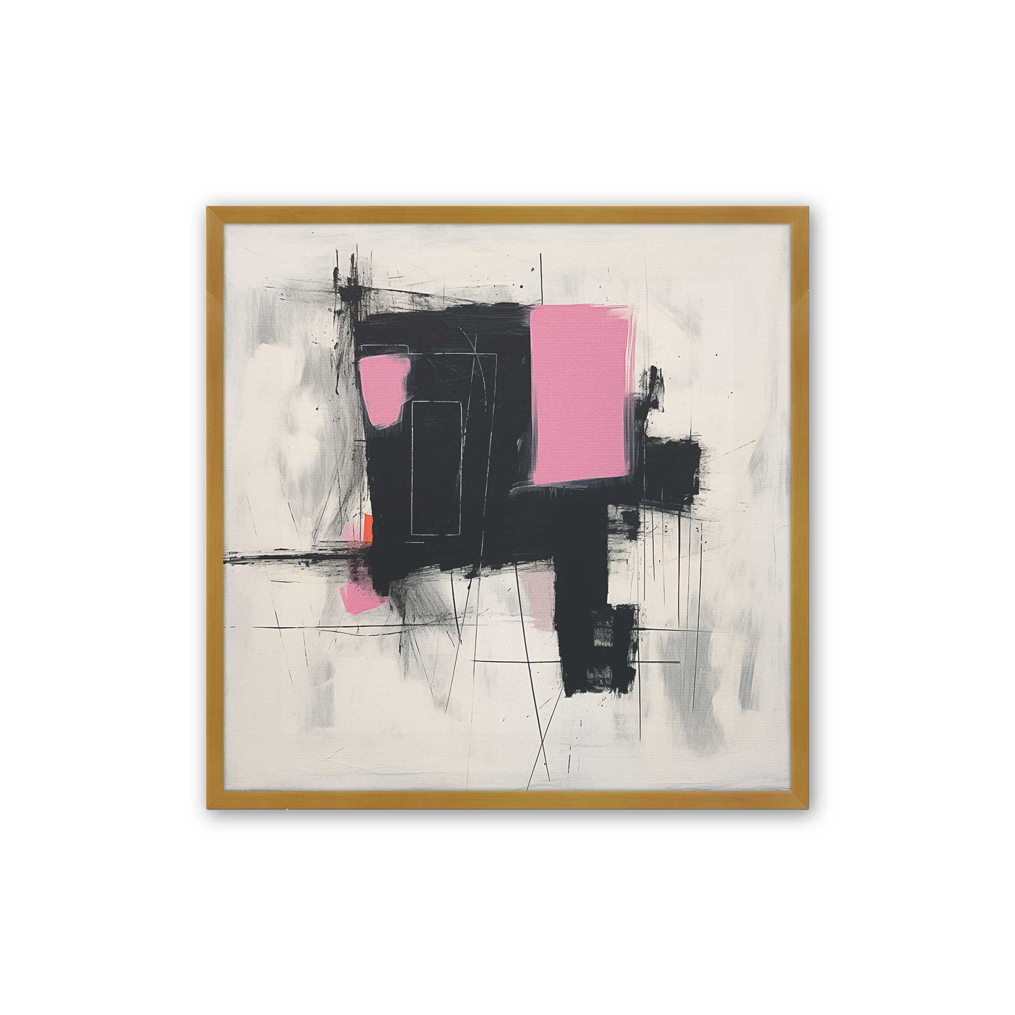 Graphite Pink Fusion v1 Print Square Scarf - Stylish Women's Fashion Accessory for Casual Outfits, Office Wear & Special Occasions