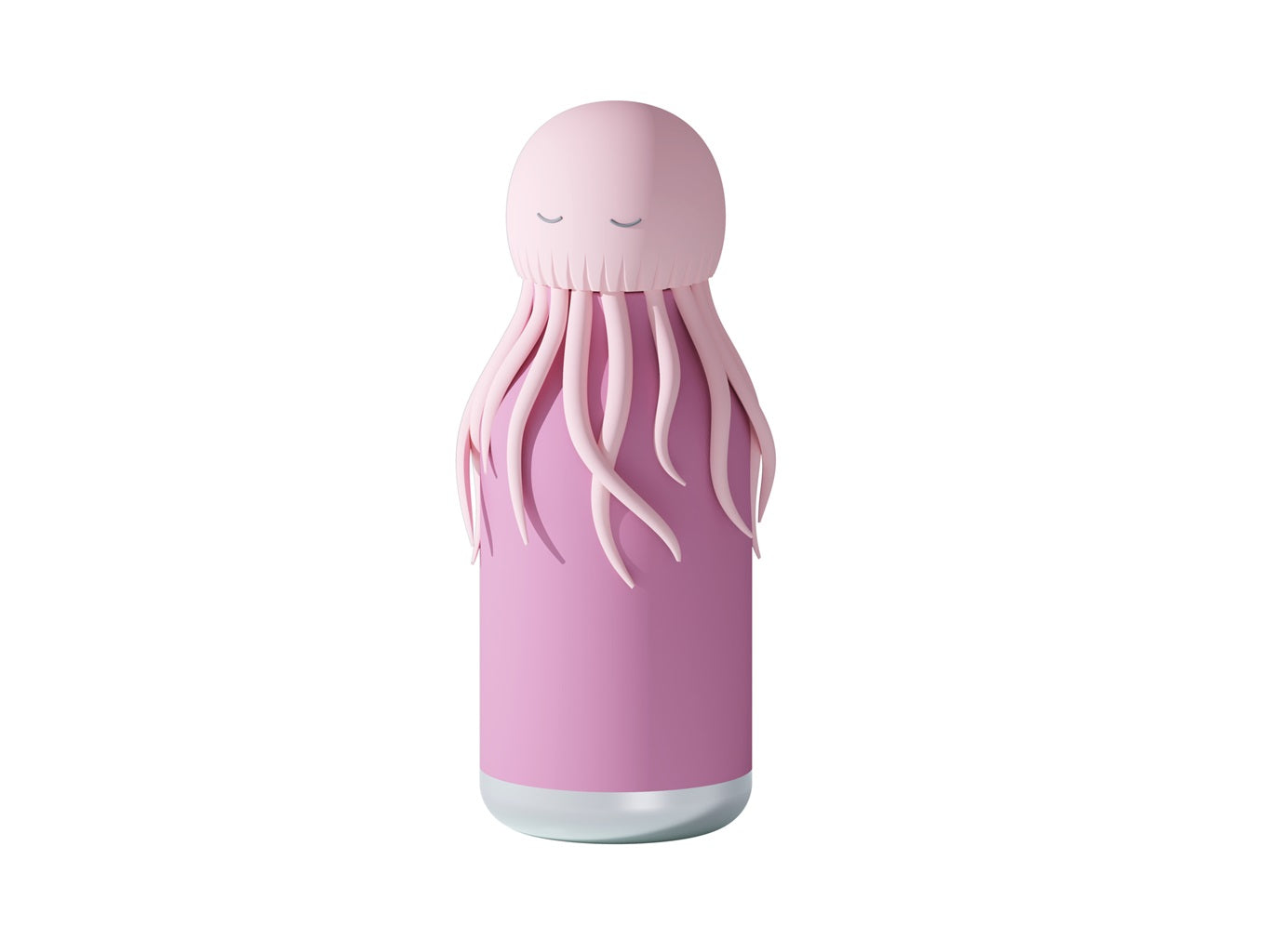 Asobu Bestie Bottle - 16oz Double Wall Vacuum Insulated Stainless Steel Water Bottle with Jellyfish Design, Leakproof & BPA-Free, Keeps Drinks Cold 24Hrs/Hot 12Hrs - Perfect for School, Gym, Hiking & Outdoor Activities (Purple)