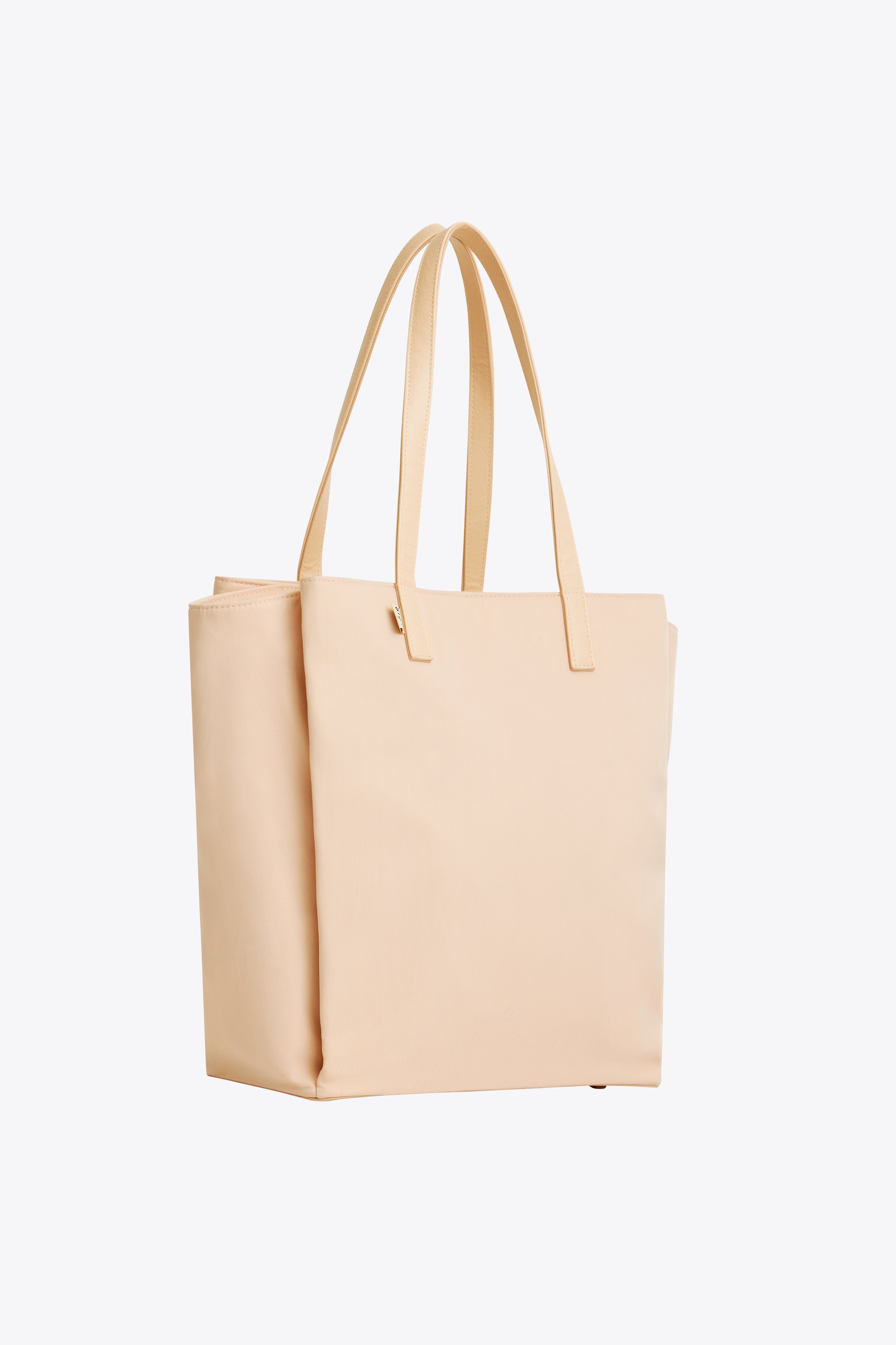 Stylish Beige Commuter Tote Bag for Women - Large Work Tote with Laptop Pocket - Perfect for Office, Travel & Everyday Use