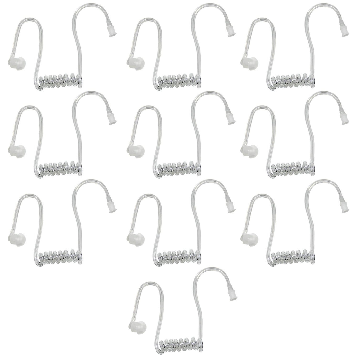 FBI Style Clear Twist On Replacement Acoustic Tube for Two Way Radio Headsets - Durable Communication Accessory for Security, Event Staff & Outdoor Activities