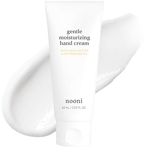 NOONI Gentle Moisturizing Hand Cream with Shea Butter & Cottonseed Oil - Korean Skincare for Dry Hands - Perfect for Winter Care, Office Use & Travel Essentials
