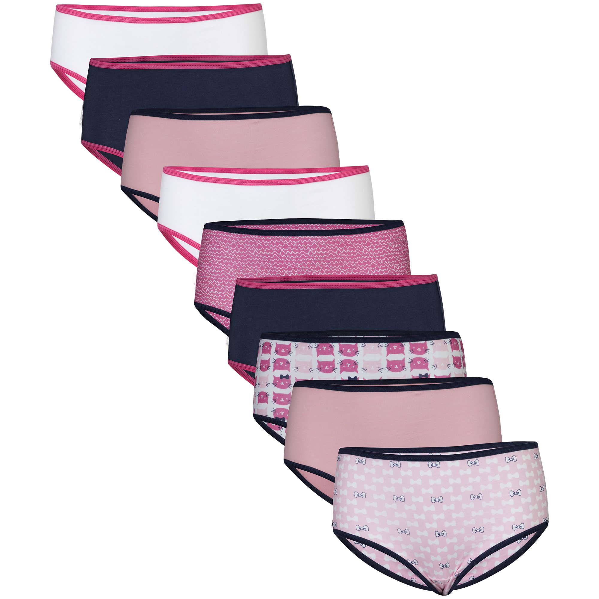 Gildan Girls' Cotton Brief Underwear 9-Pack - Soft Comfortable Kids Underwear for School, Play & Everyday Wear