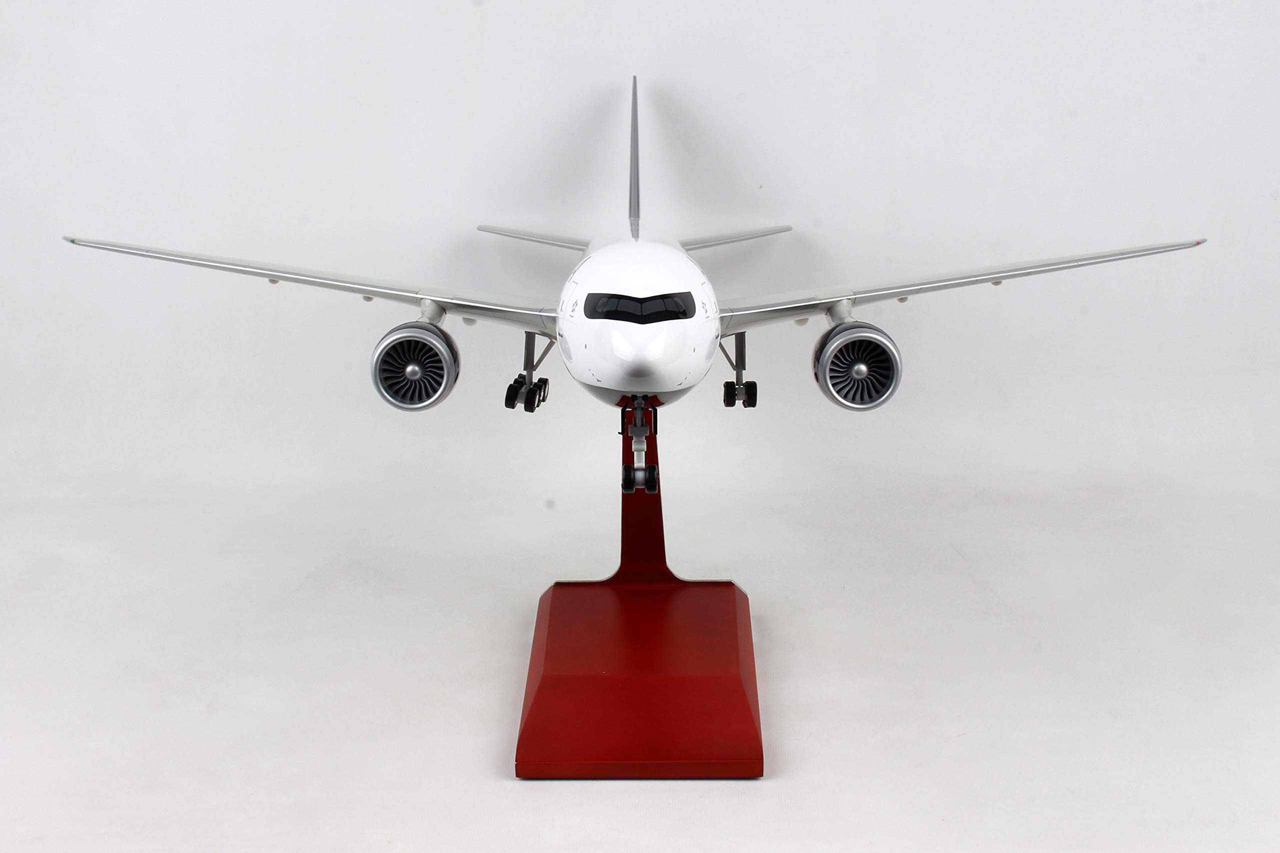 Daron 1/100 Scale Air Canada Boeing 777-300ER Diecast Model Airplane with Wood Display Stand & Landing Gear - Collectible Aircraft for Aviation Enthusiasts, Home Office Decor & Gift for Plane Lovers