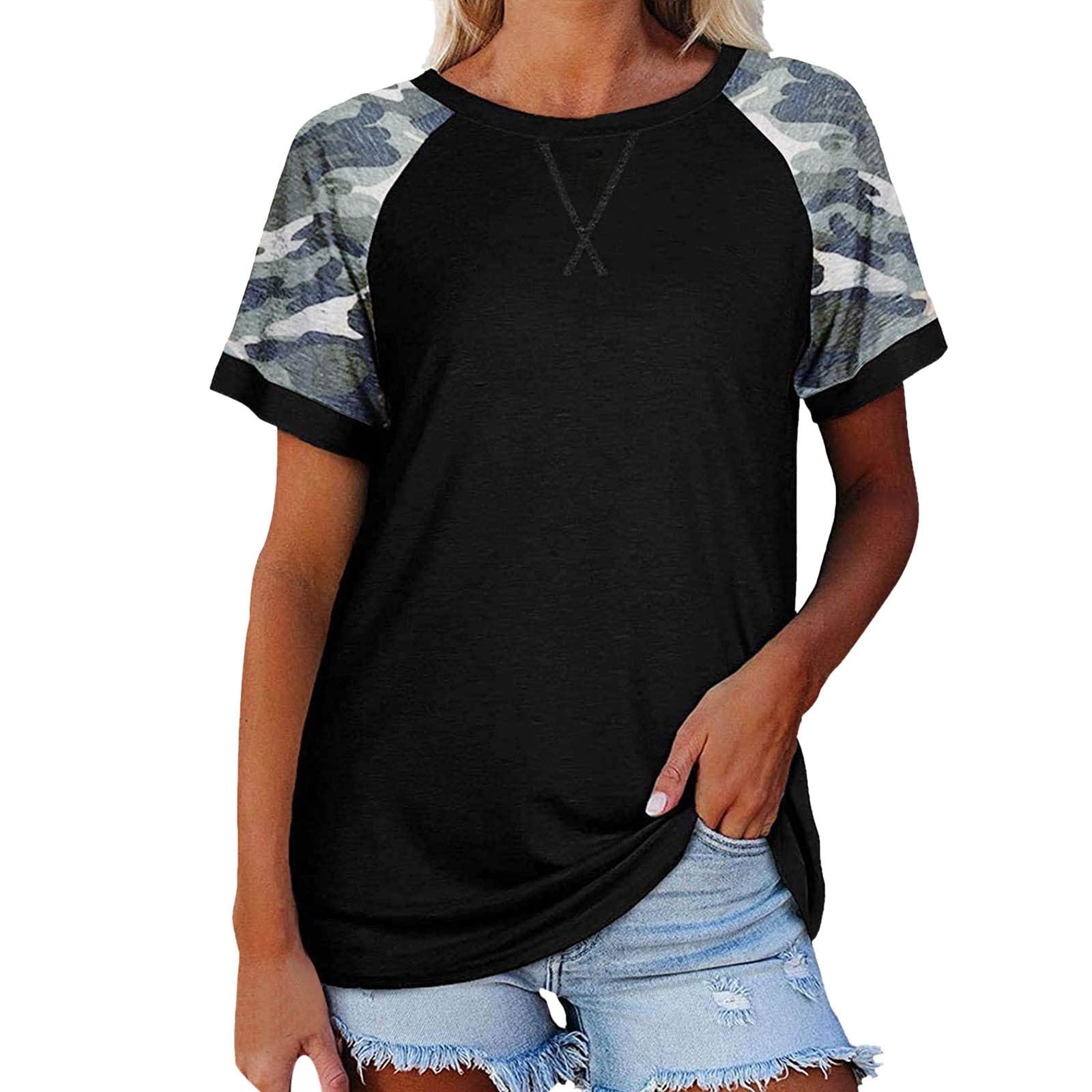Women's Lightweight Short Sleeve V-Neck T-Shirt - Soft Casual Tee for Everyday Wear, Workout & Lounge